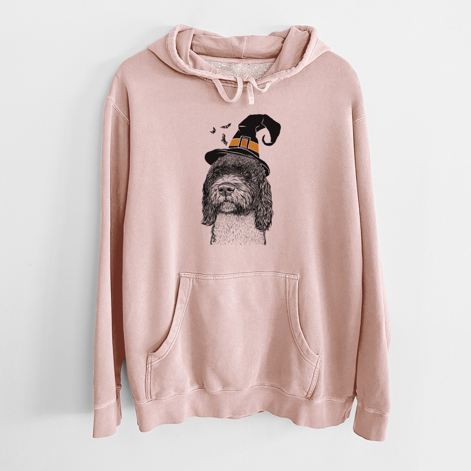 Witch Chris the Portuguese Water Dog - Unisex Pigment Dyed Hoodie