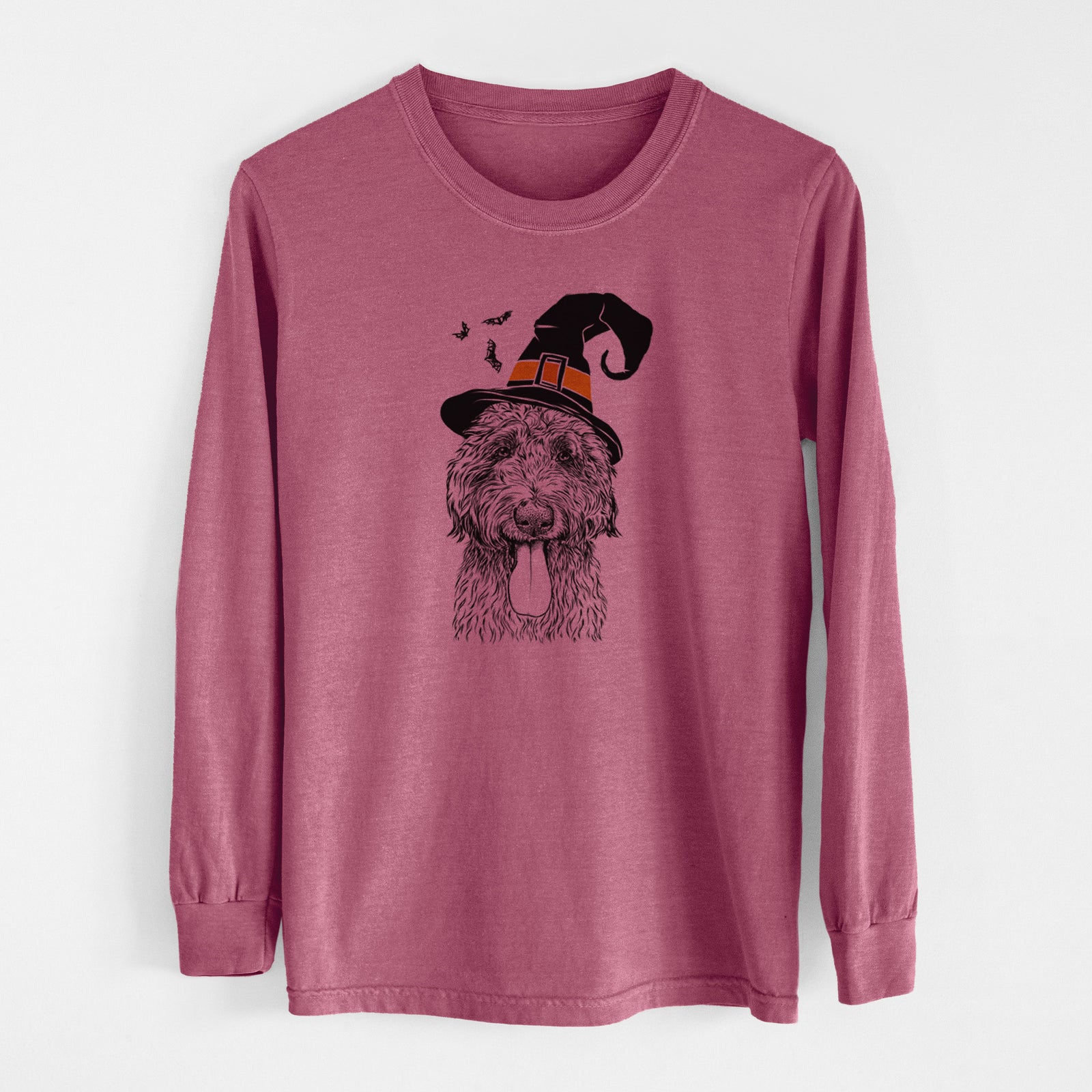 Witch CiCi Paulk the Aussiedoodle - Men's Heavyweight 100% Cotton Long Sleeve