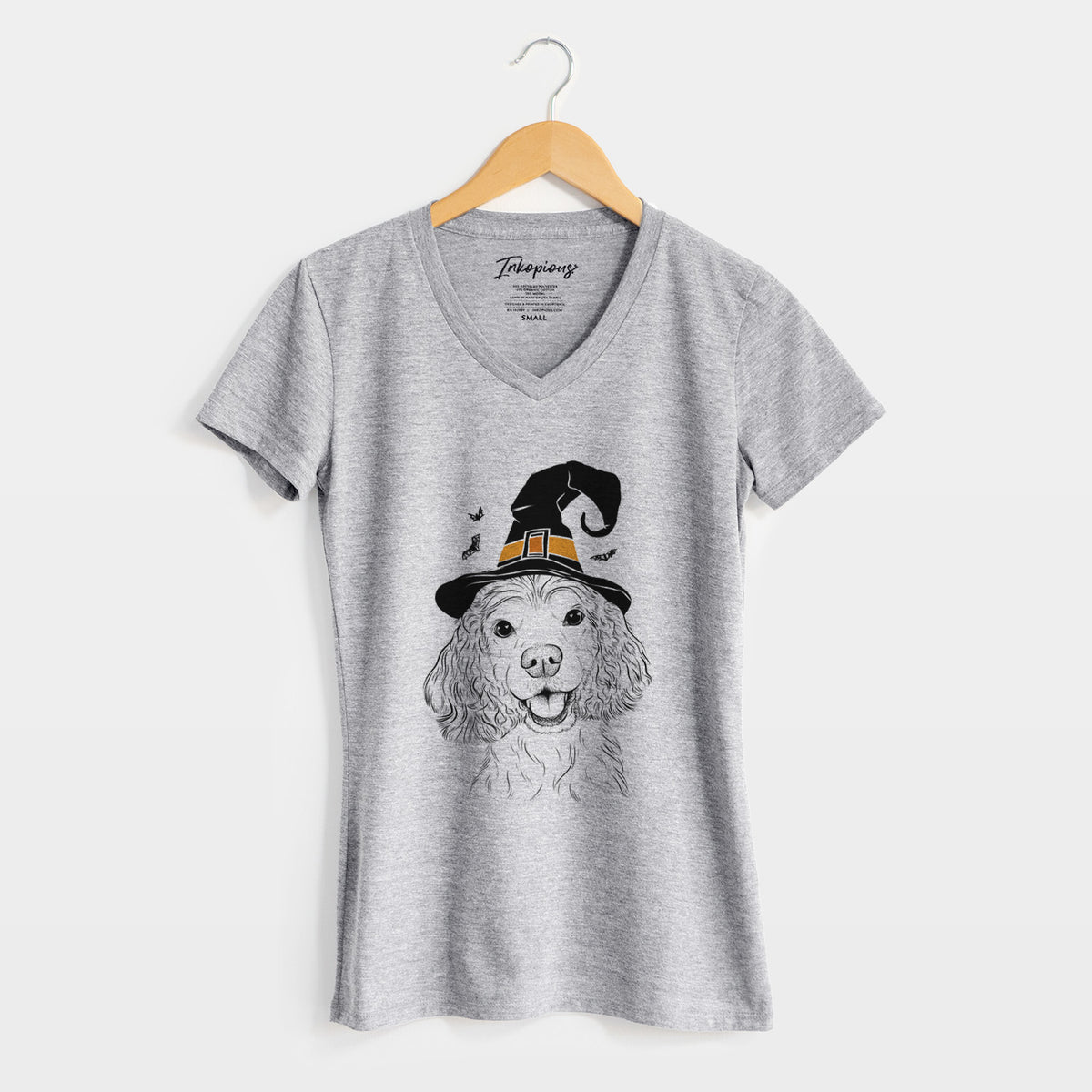 Witch Cricket the American Cocker Spaniel - Women's Perfect V-neck Shirt