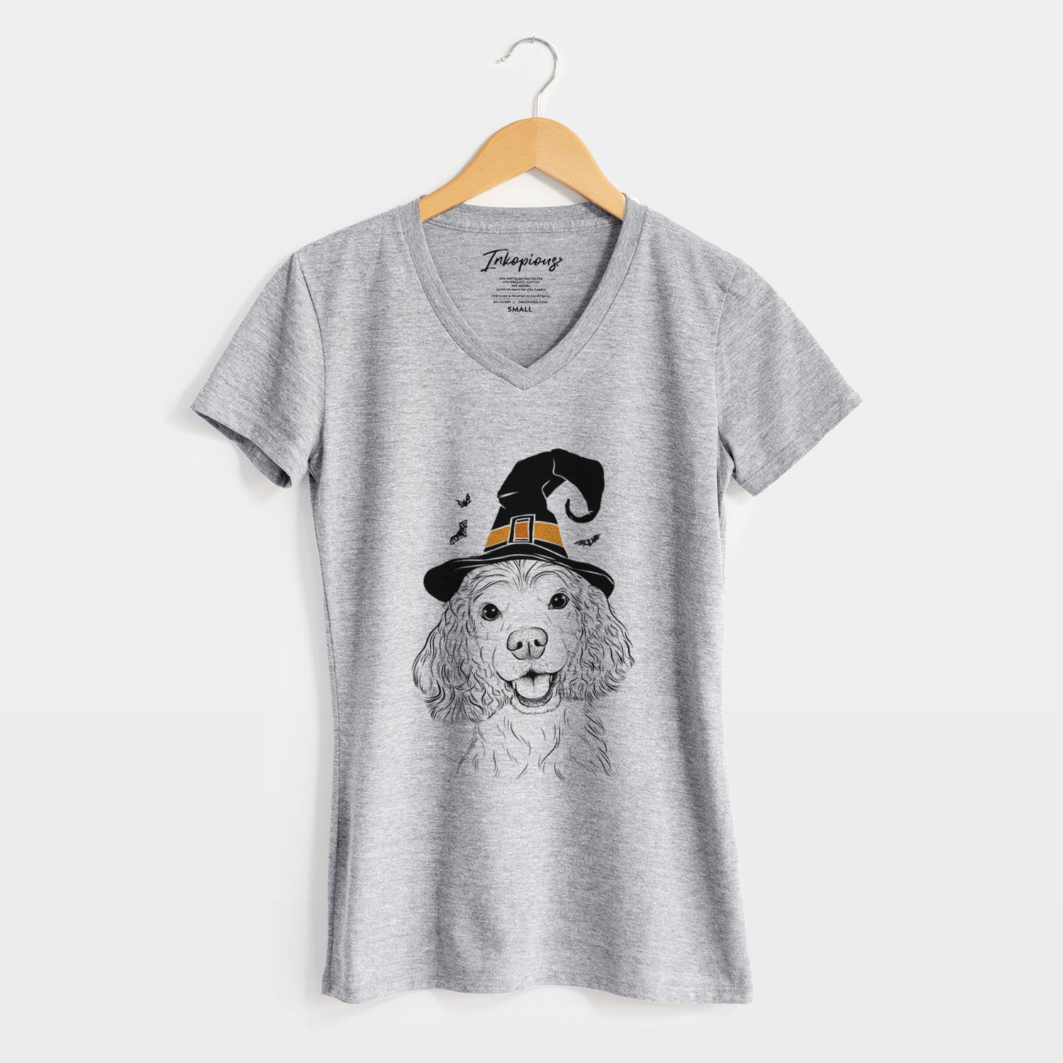 Witch Cricket the American Cocker Spaniel - Women's Perfect V-neck Shirt