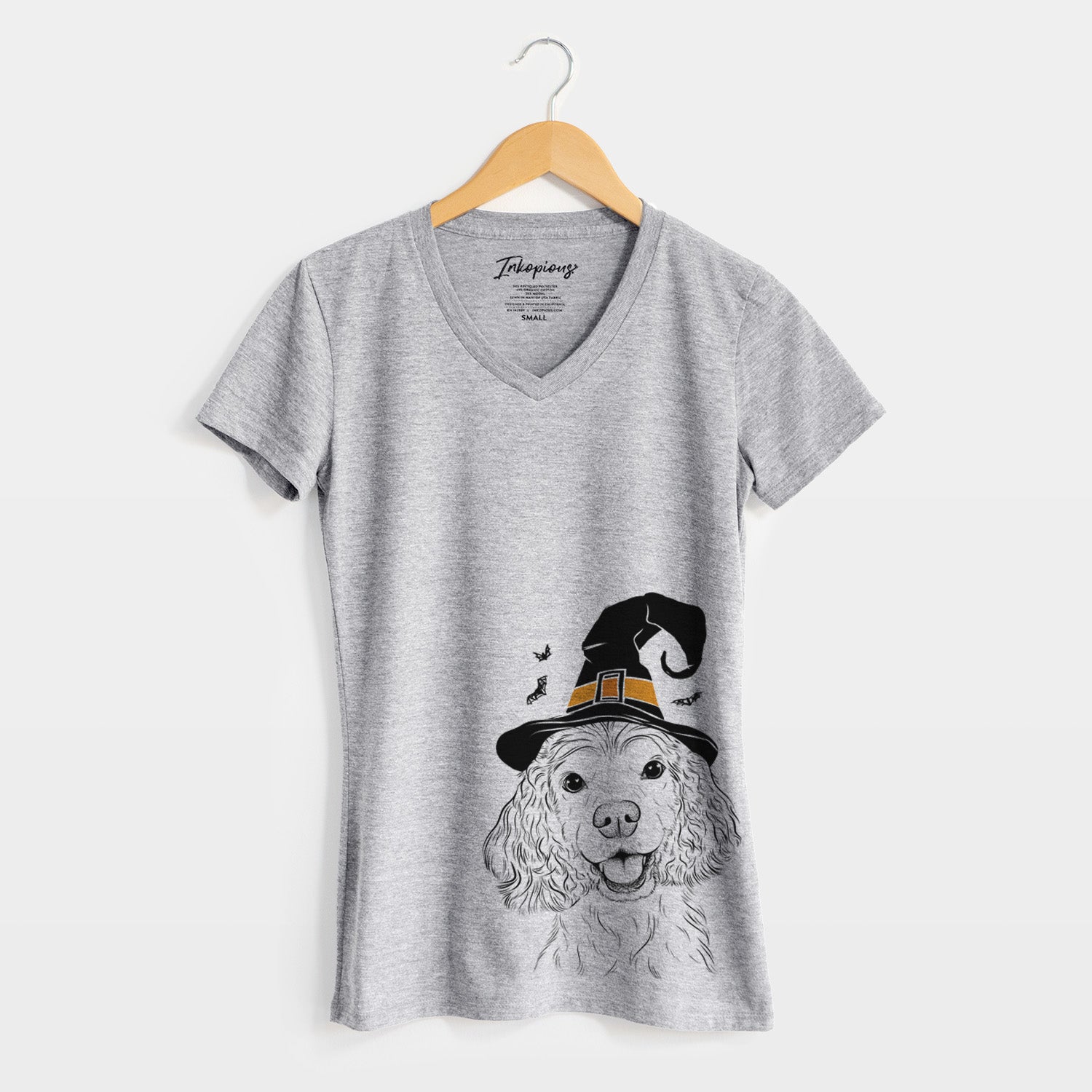 Witch Cricket the American Cocker Spaniel - Women's Perfect V-neck Shirt