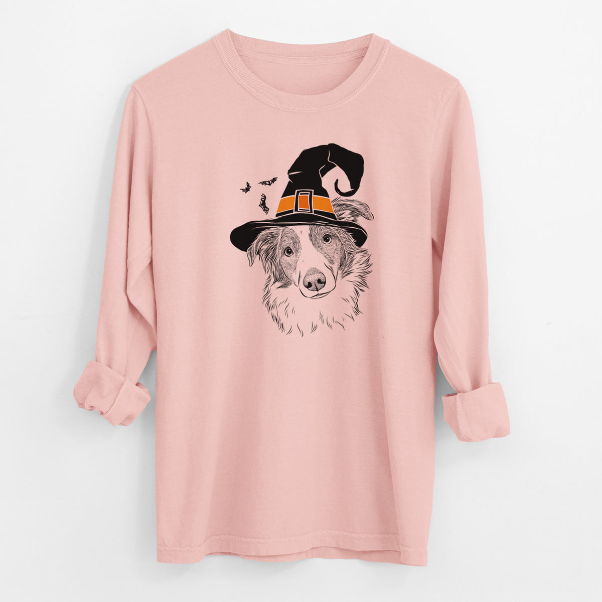 Witch Cyclone the Australian Shepherd - Men's Heavyweight 100% Cotton Long Sleeve