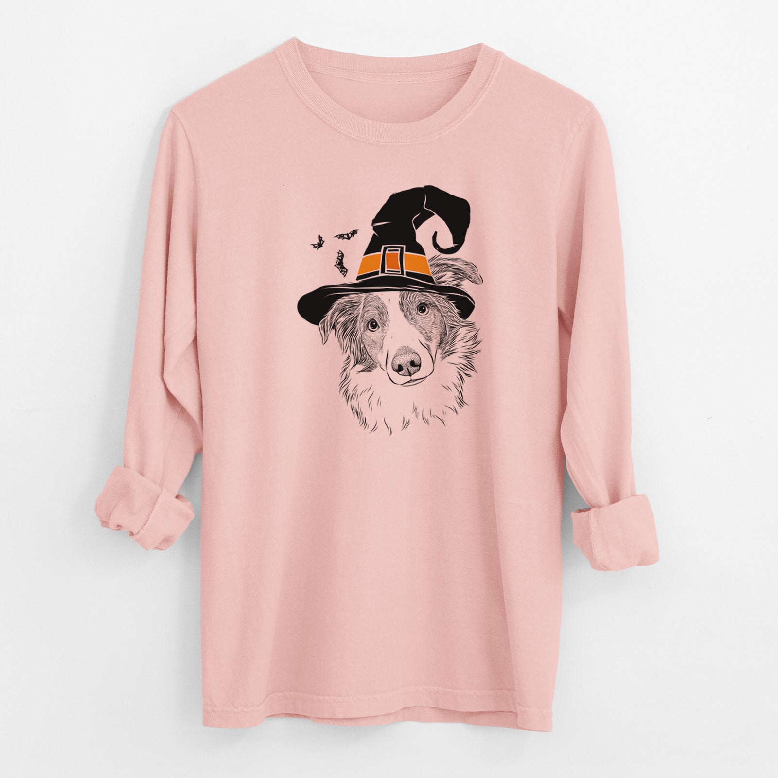 Witch Cyclone the Australian Shepherd - Men's Heavyweight 100% Cotton Long Sleeve
