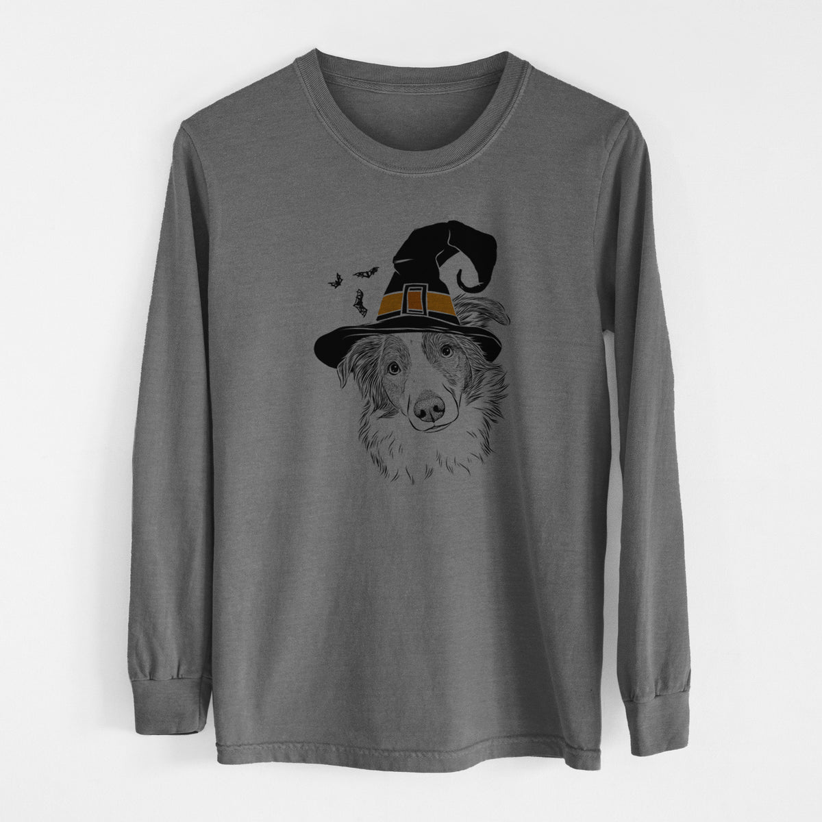 Witch Cyclone the Australian Shepherd - Men's Heavyweight 100% Cotton Long Sleeve