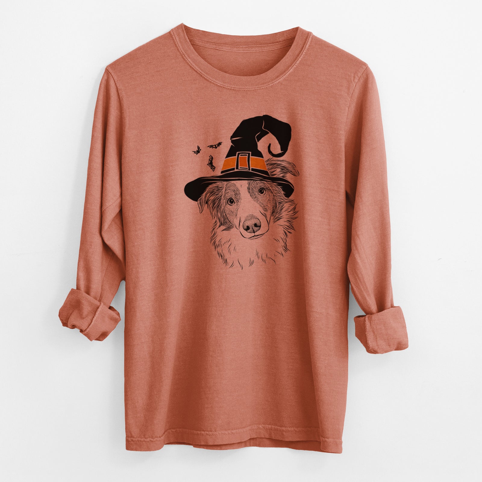 Witch Cyclone the Australian Shepherd - Men's Heavyweight 100% Cotton Long Sleeve