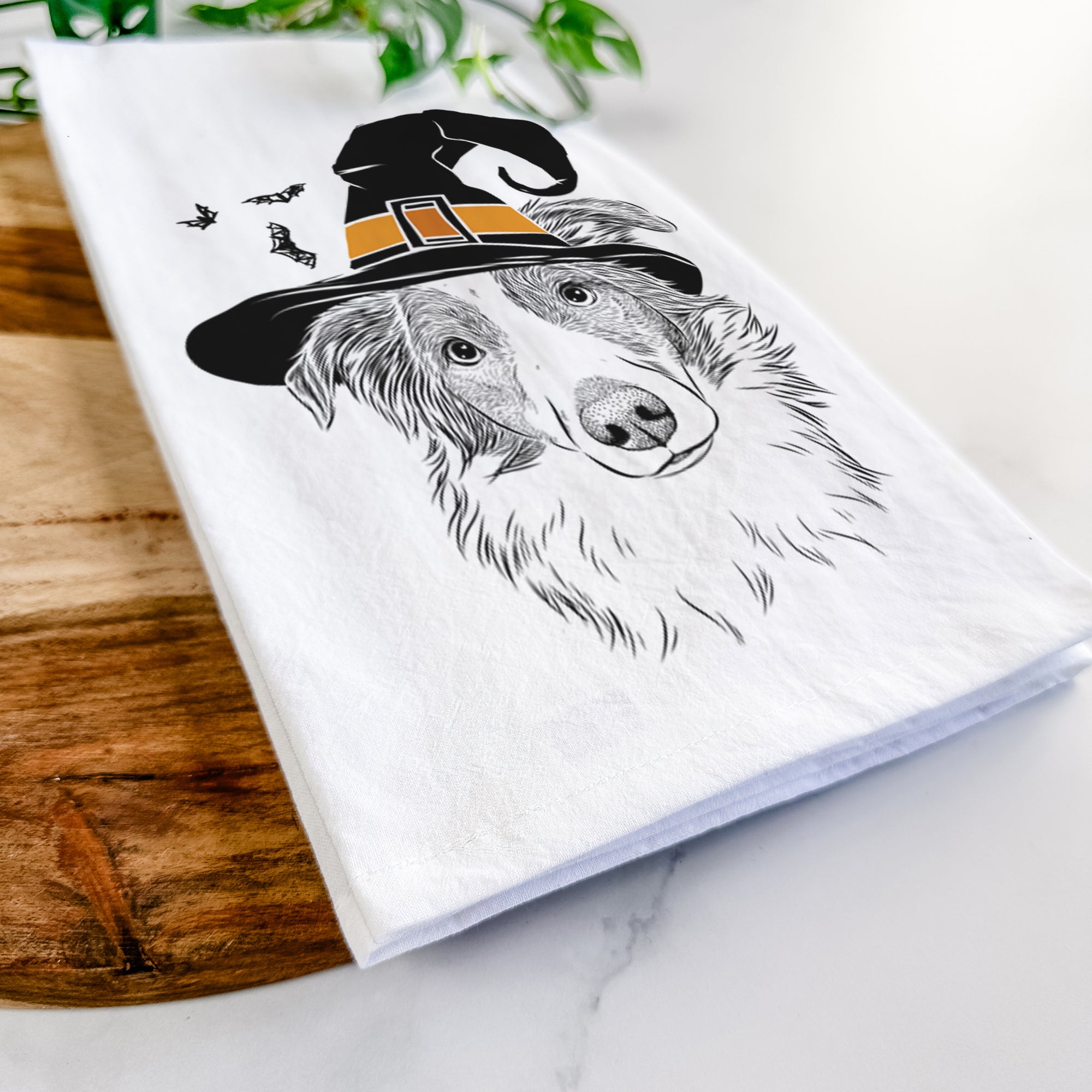 Cyclone the Australian Shepherd Tea Towel