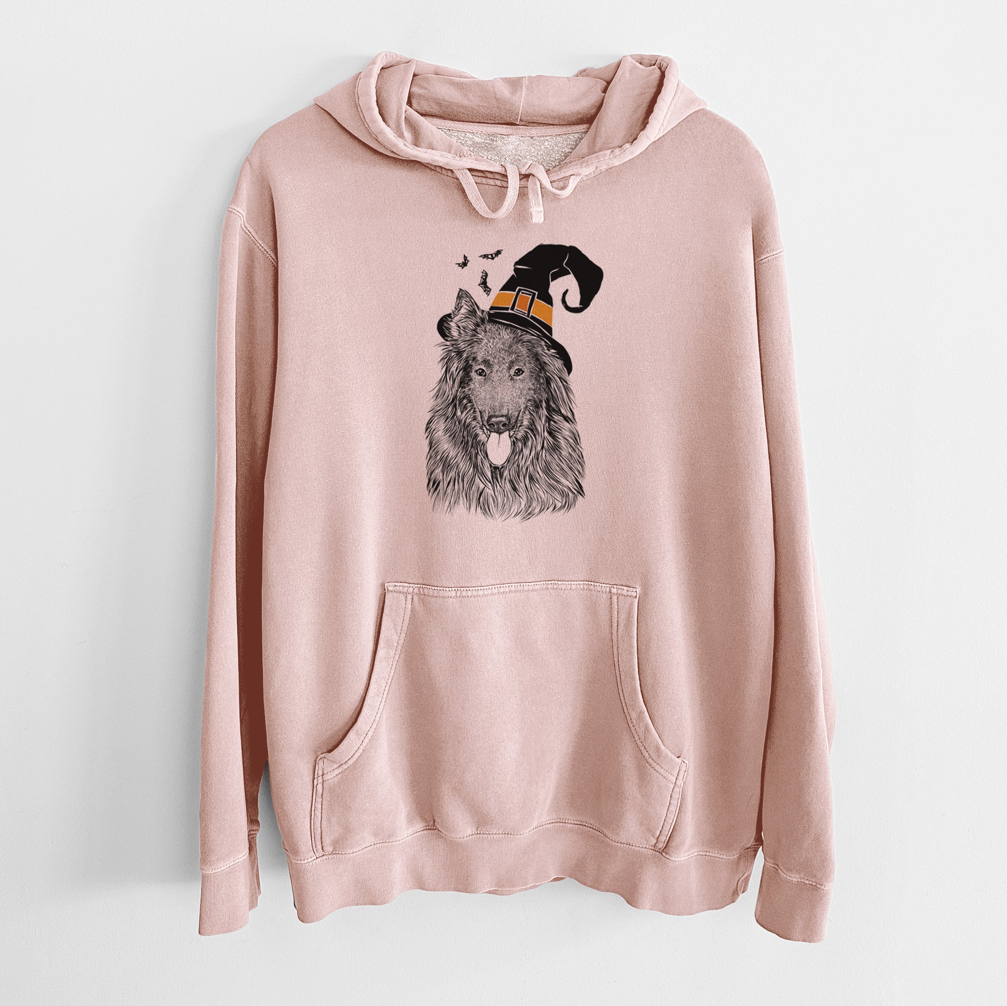 Witch Daan the Belgian Shepherd - Unisex Pigment Dyed Hoodie