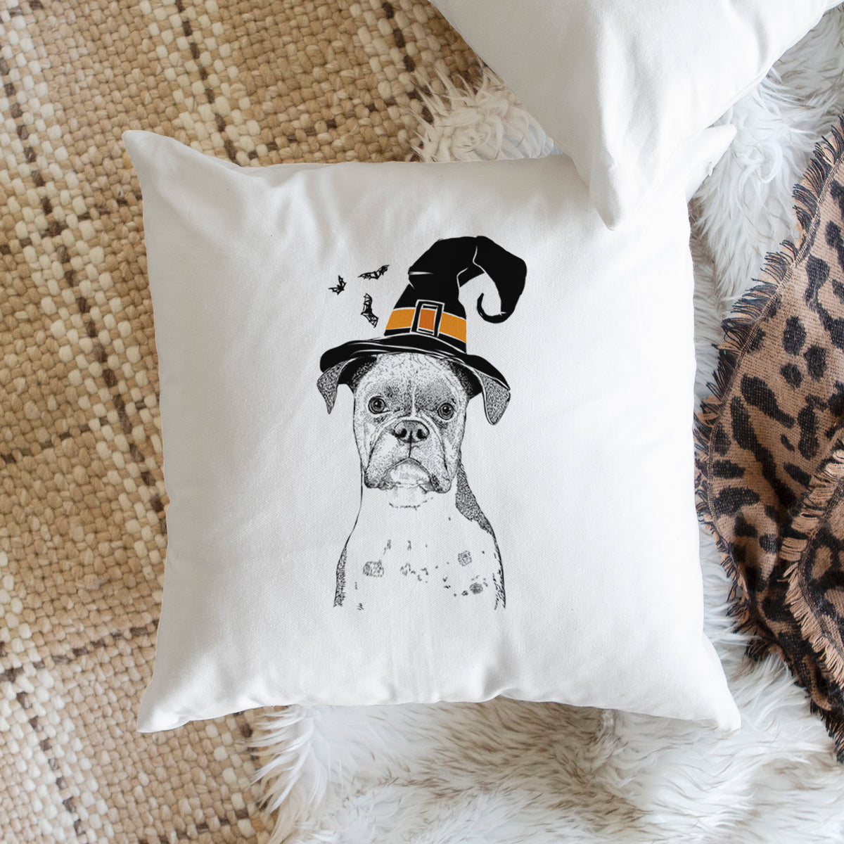 Daisy the Boxer - Throw Pillow Cover