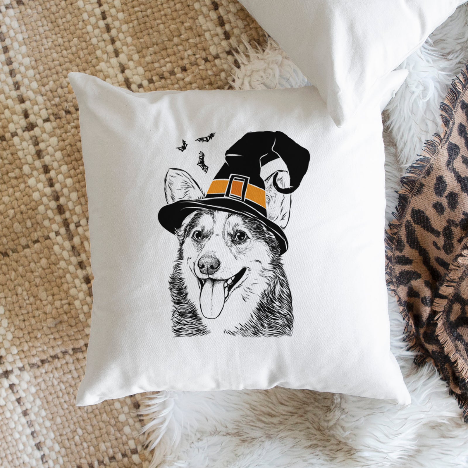 Darma the Corgi - Throw Pillow Cover
