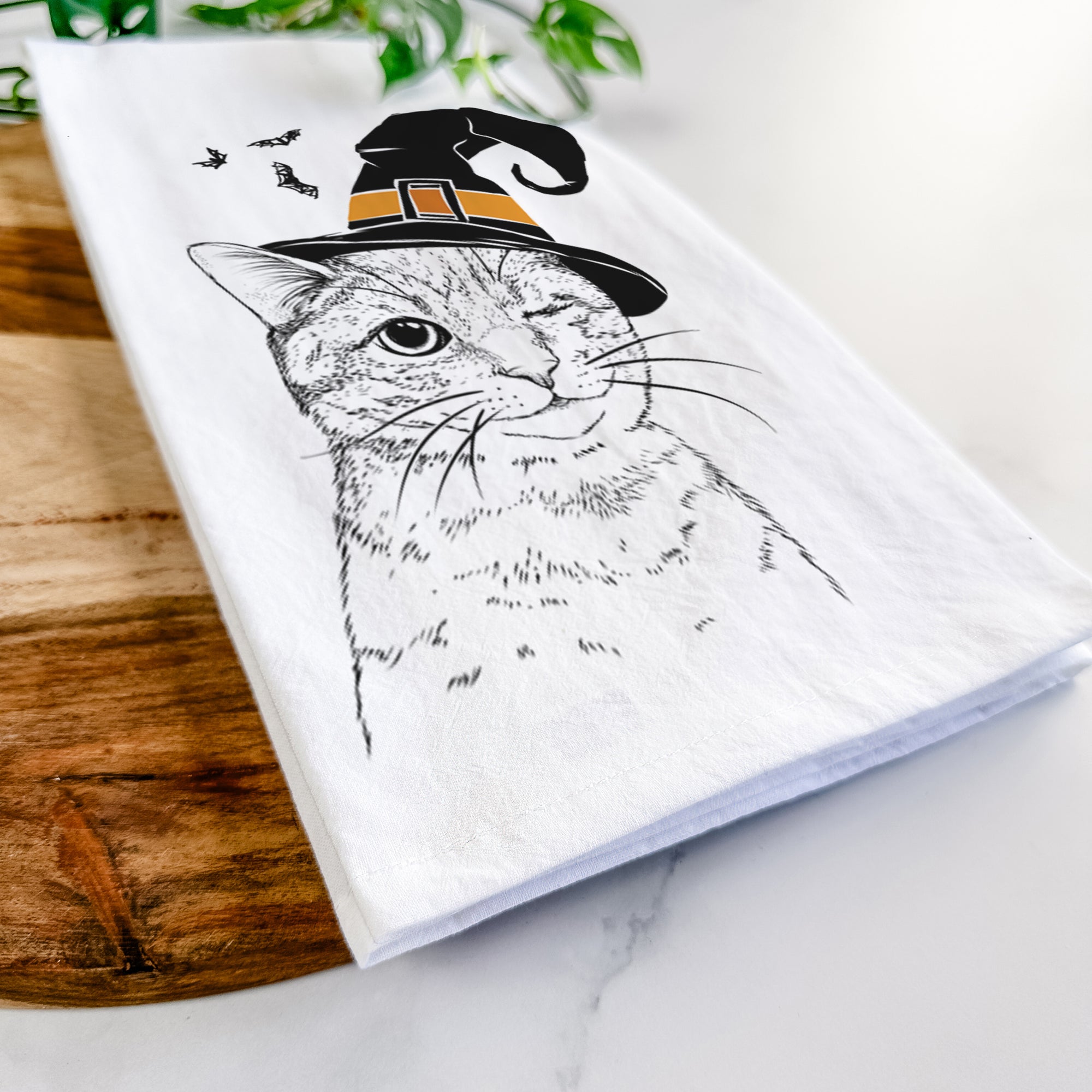 Dexter the Domestic Shorthair Tea Towel