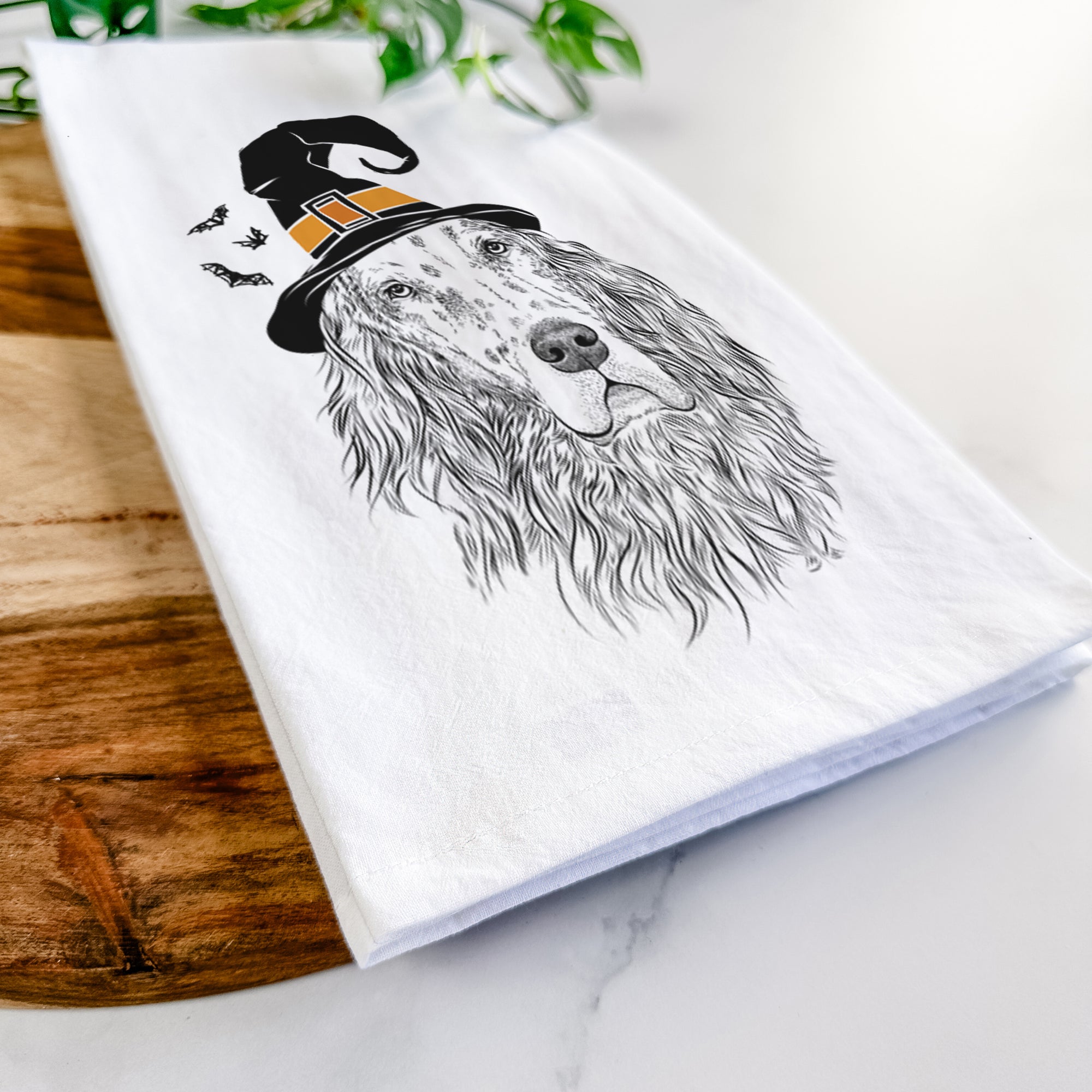 Dexter the English Setter Tea Towel