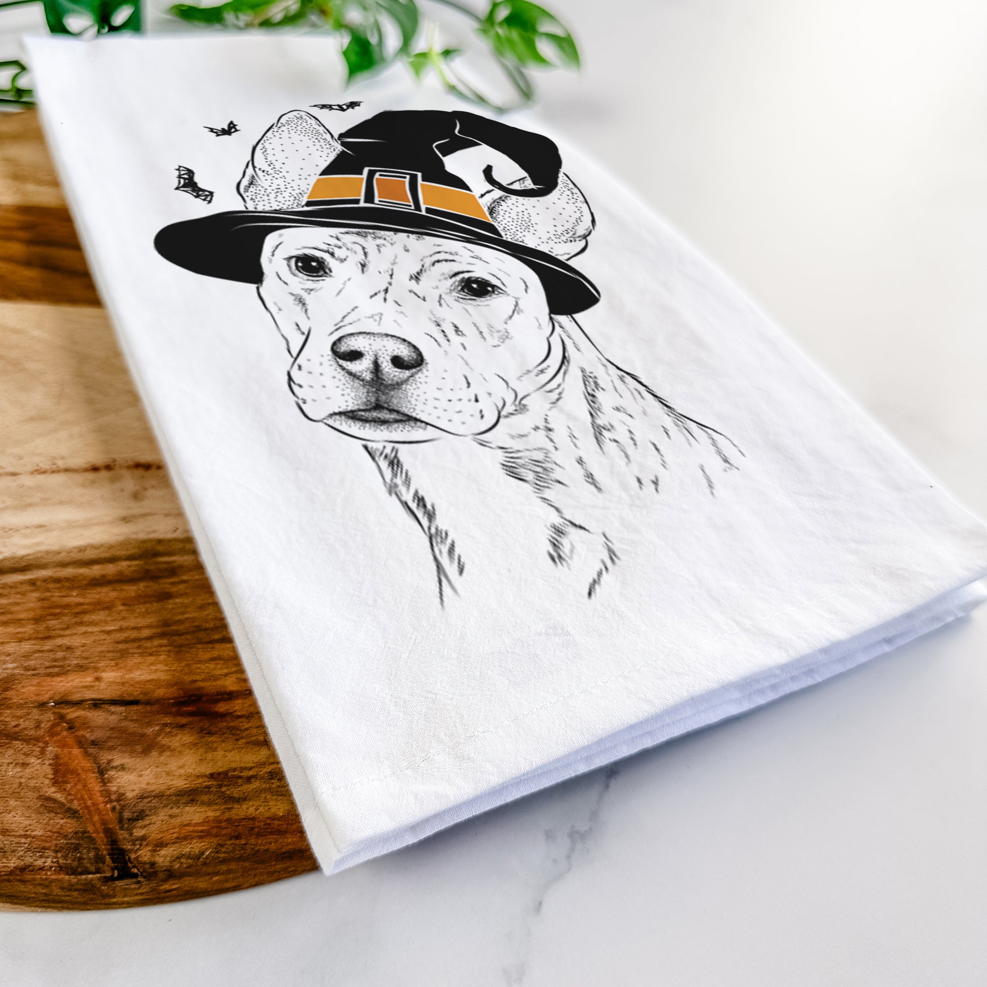 Diesel the Mixed Breed Tea Towel