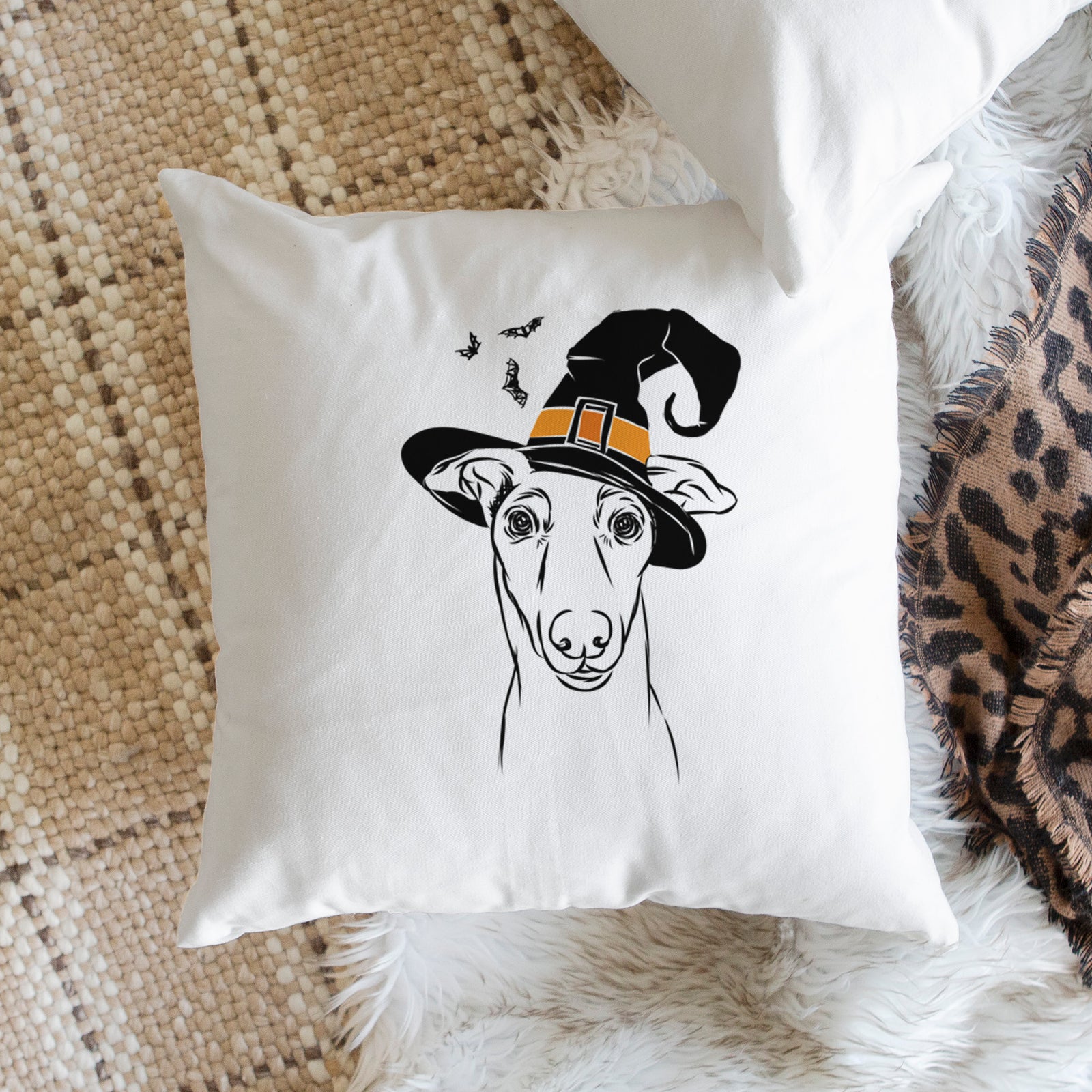 Diva the Greyhound - Throw Pillow Cover