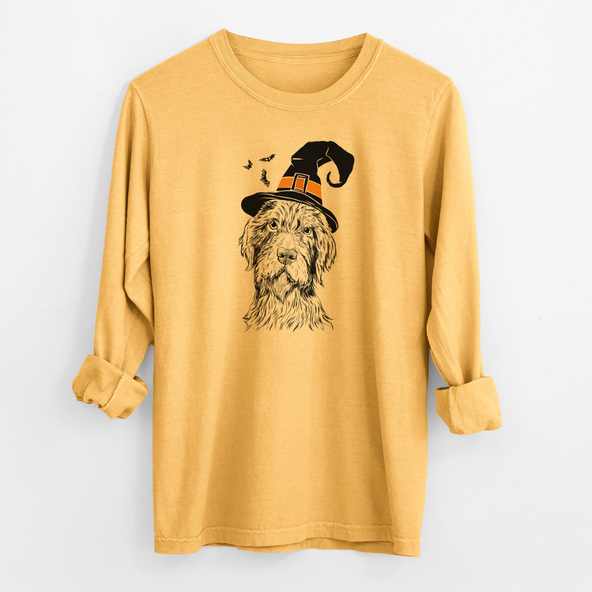 Witch Doc Holliday the Pudelpointer - Men's Heavyweight 100% Cotton Long Sleeve