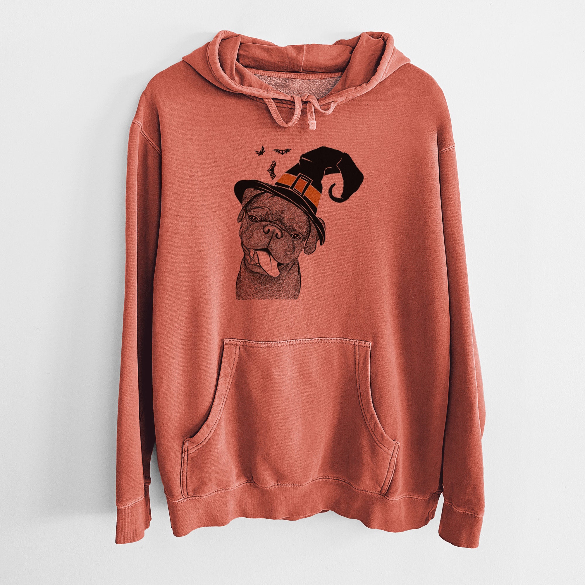 Witch Dudley Danger the Pug - Unisex Pigment Dyed Hoodie