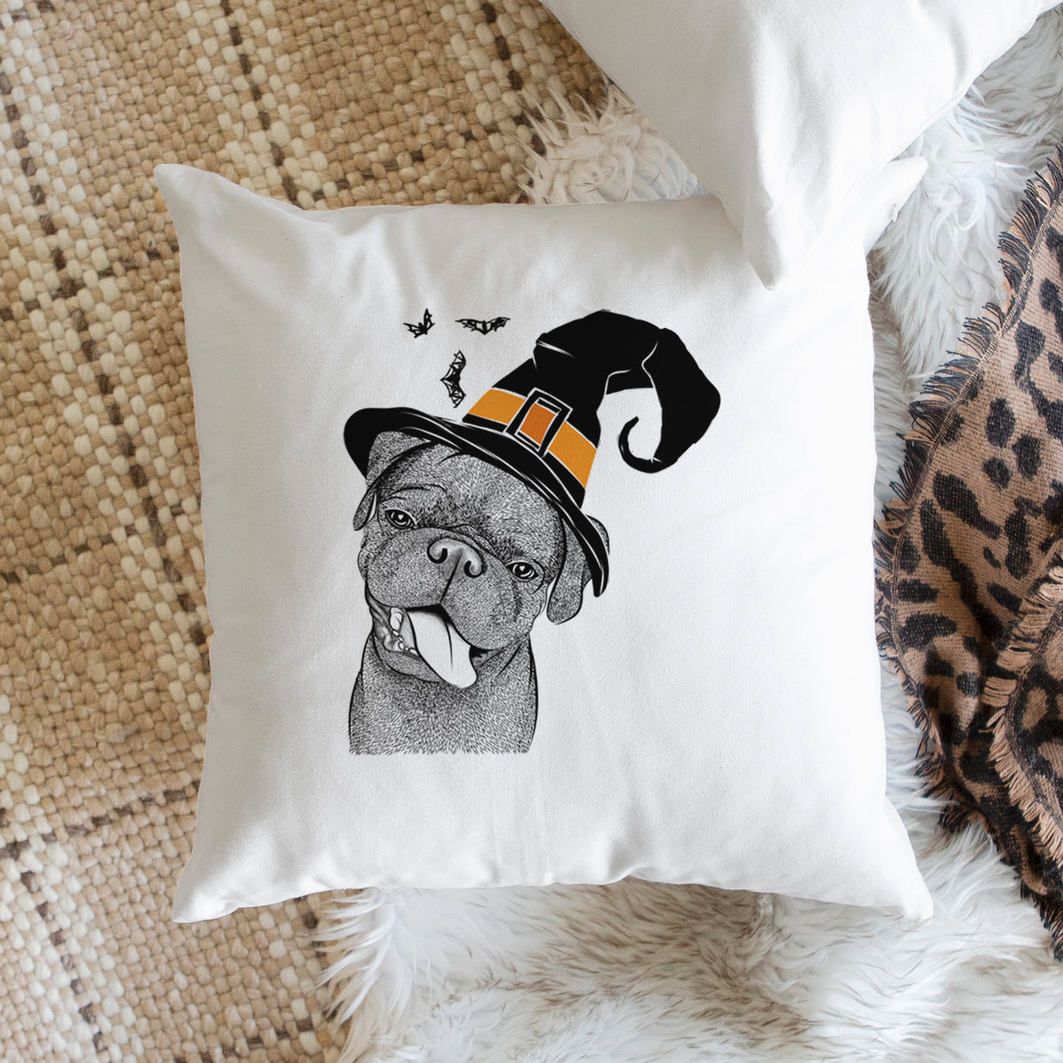 Dudley Danger the Pug - Throw Pillow Cover