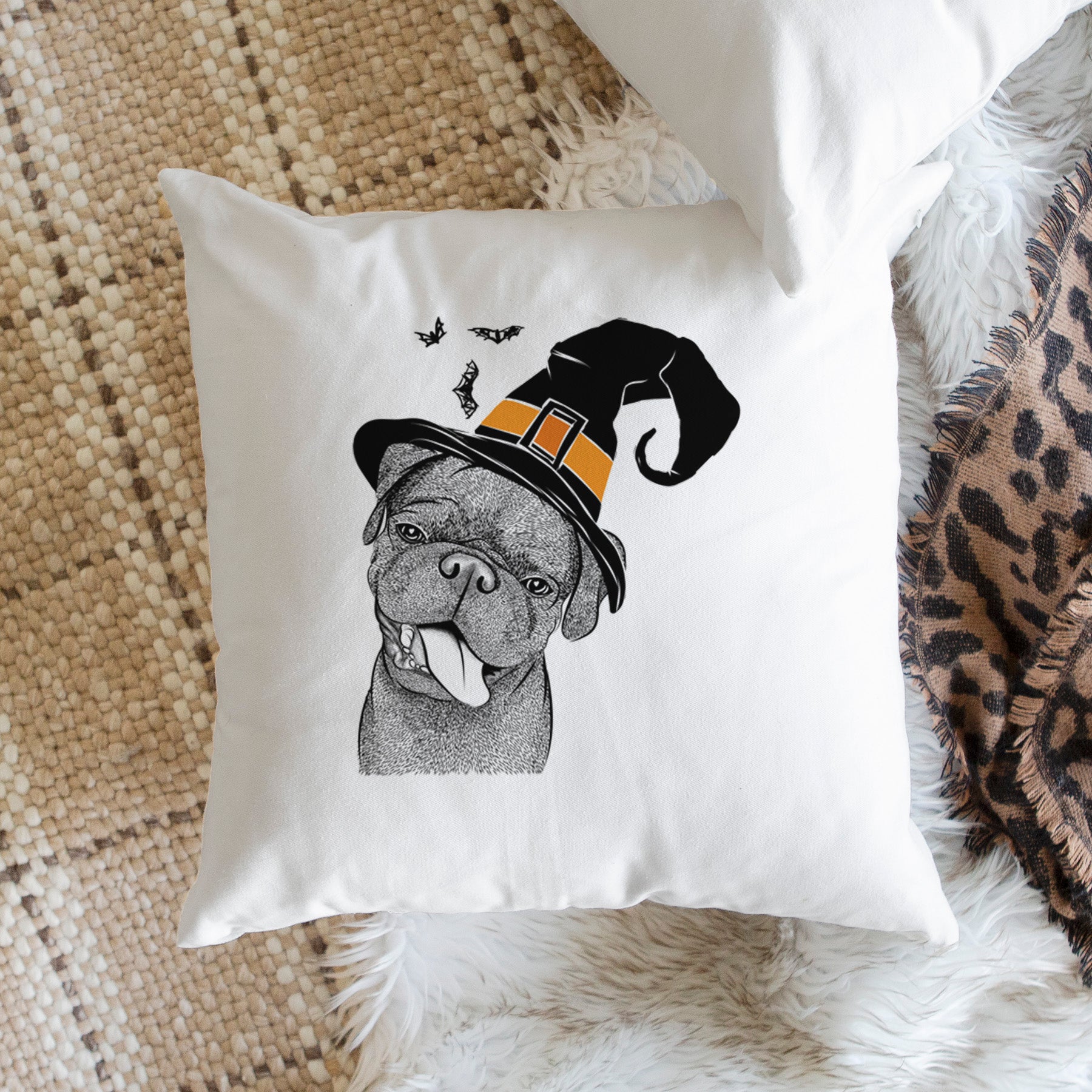 Dudley Danger the Pug - Throw Pillow Cover