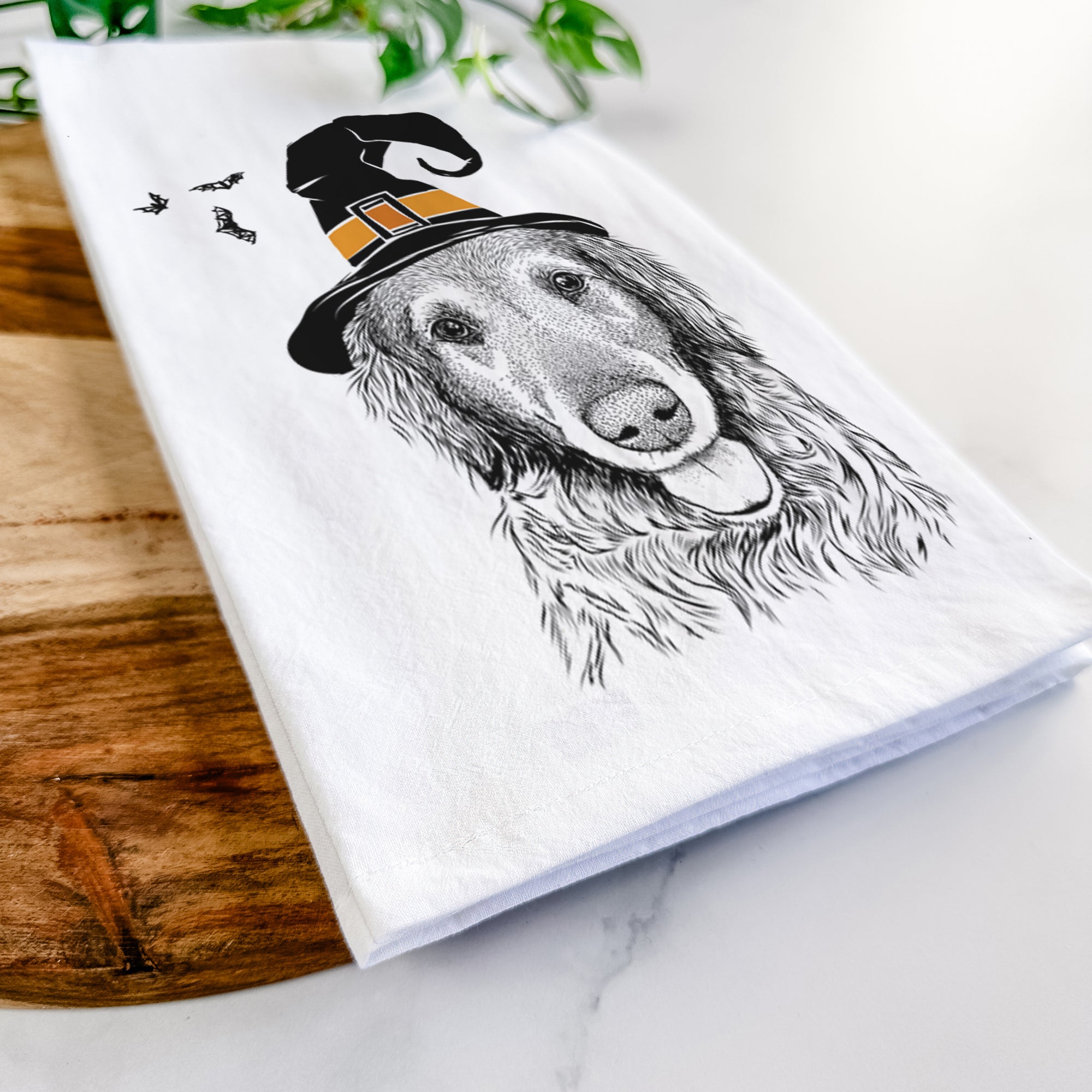 Duncan the Golden Retriever Tea Towel