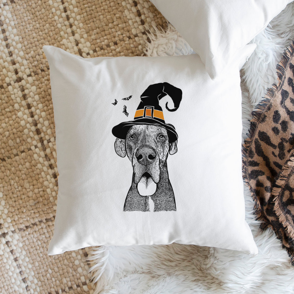 Eli the Great Dane - Throw Pillow Cover