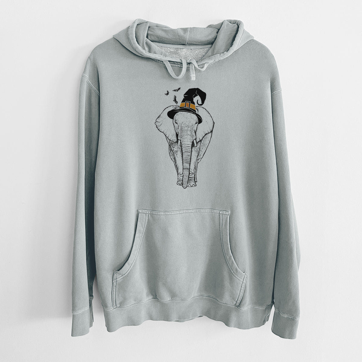 Witch Ella the Elephant - Unisex Pigment Dyed Hoodie