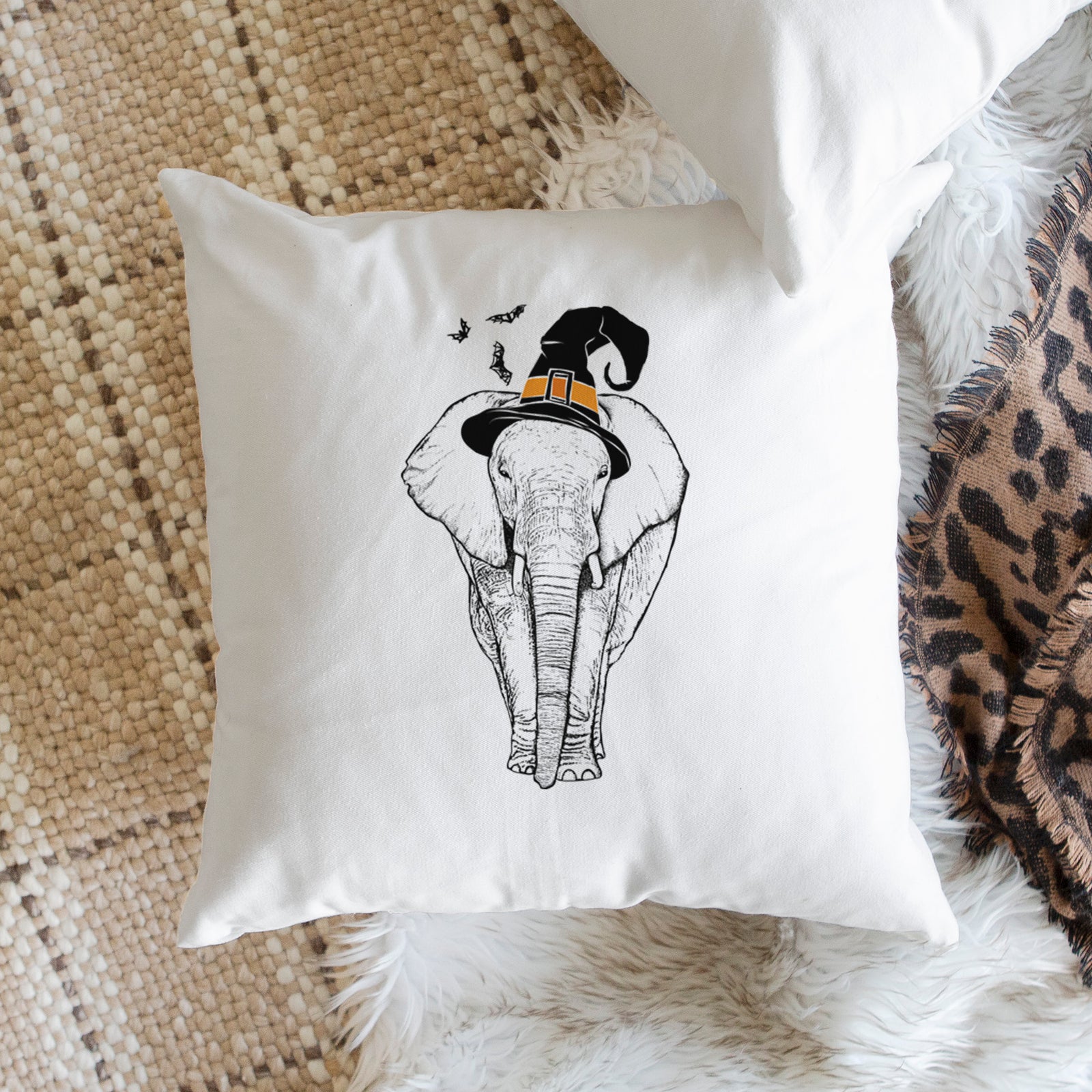 Ella the Elephant - Throw Pillow Cover
