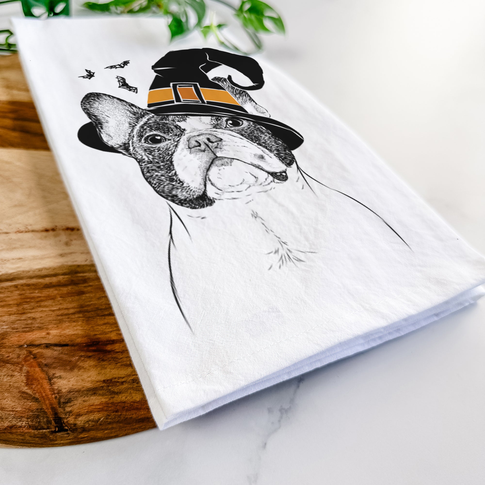 Ella the French Bulldog Tea Towel