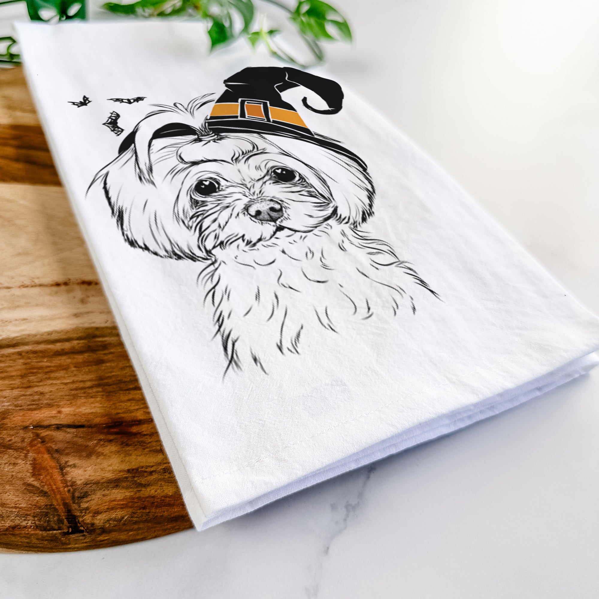 Ellie the Maltese Tea Towel