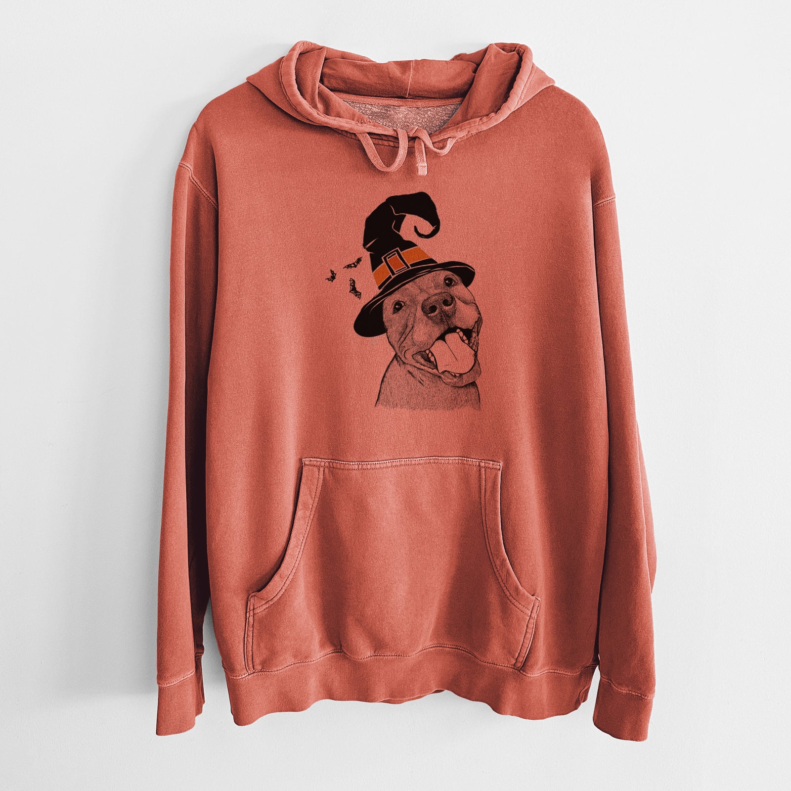 Witch Eloise the Pitbull Mix - Unisex Pigment Dyed Hoodie