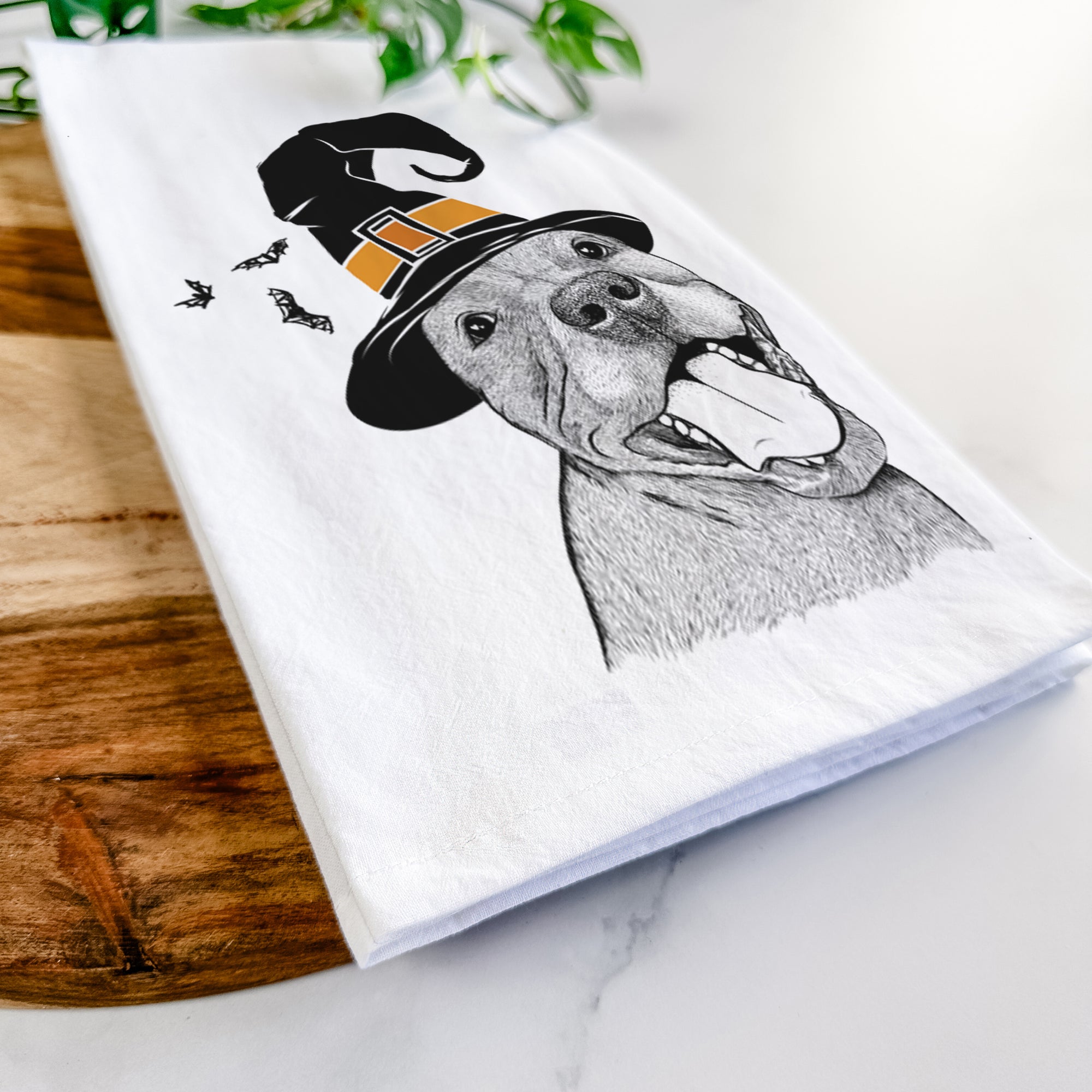 Eloise the Pitbull Mix Tea Towel