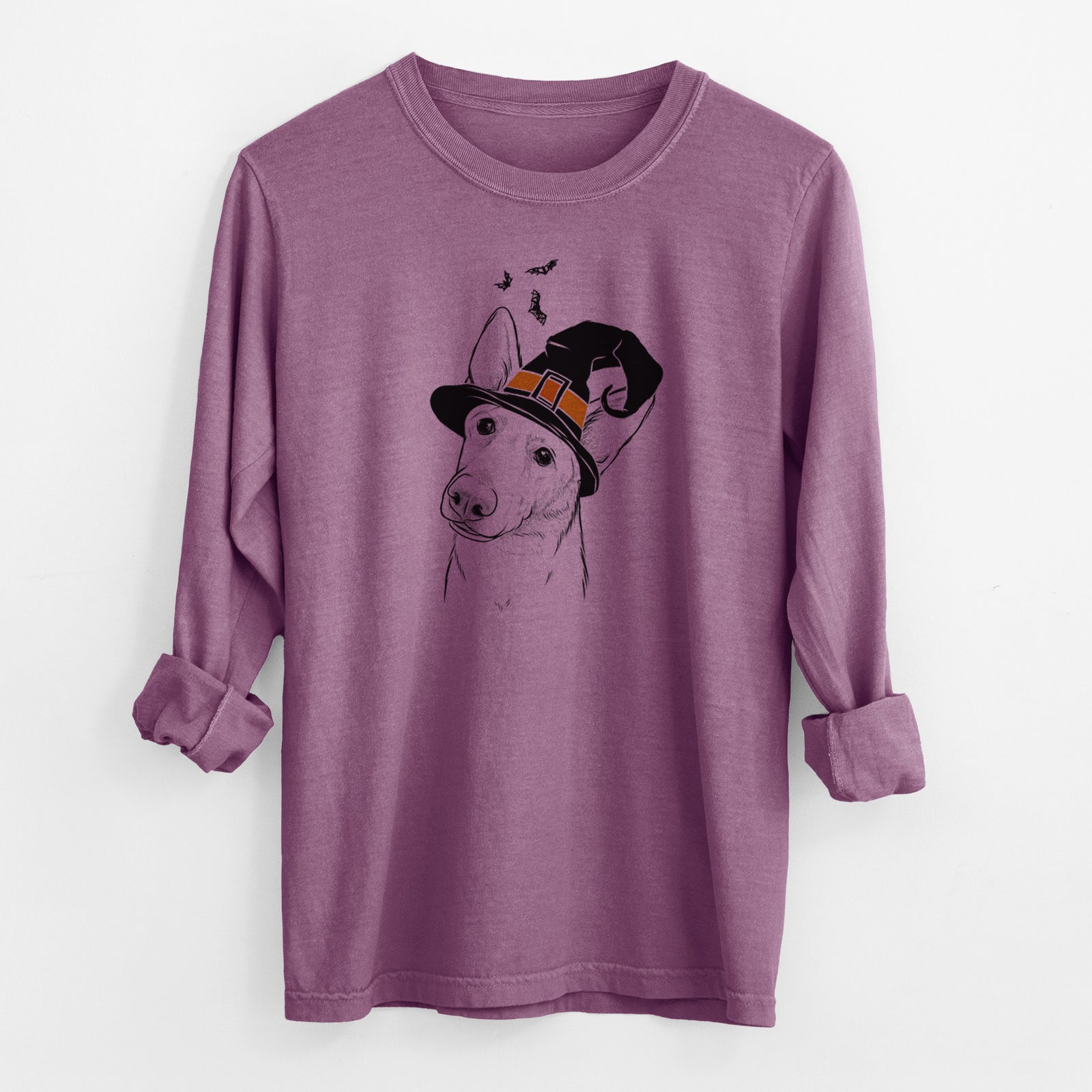 Witch Elsa the German Shepherd - Men's Heavyweight 100% Cotton Long Sleeve