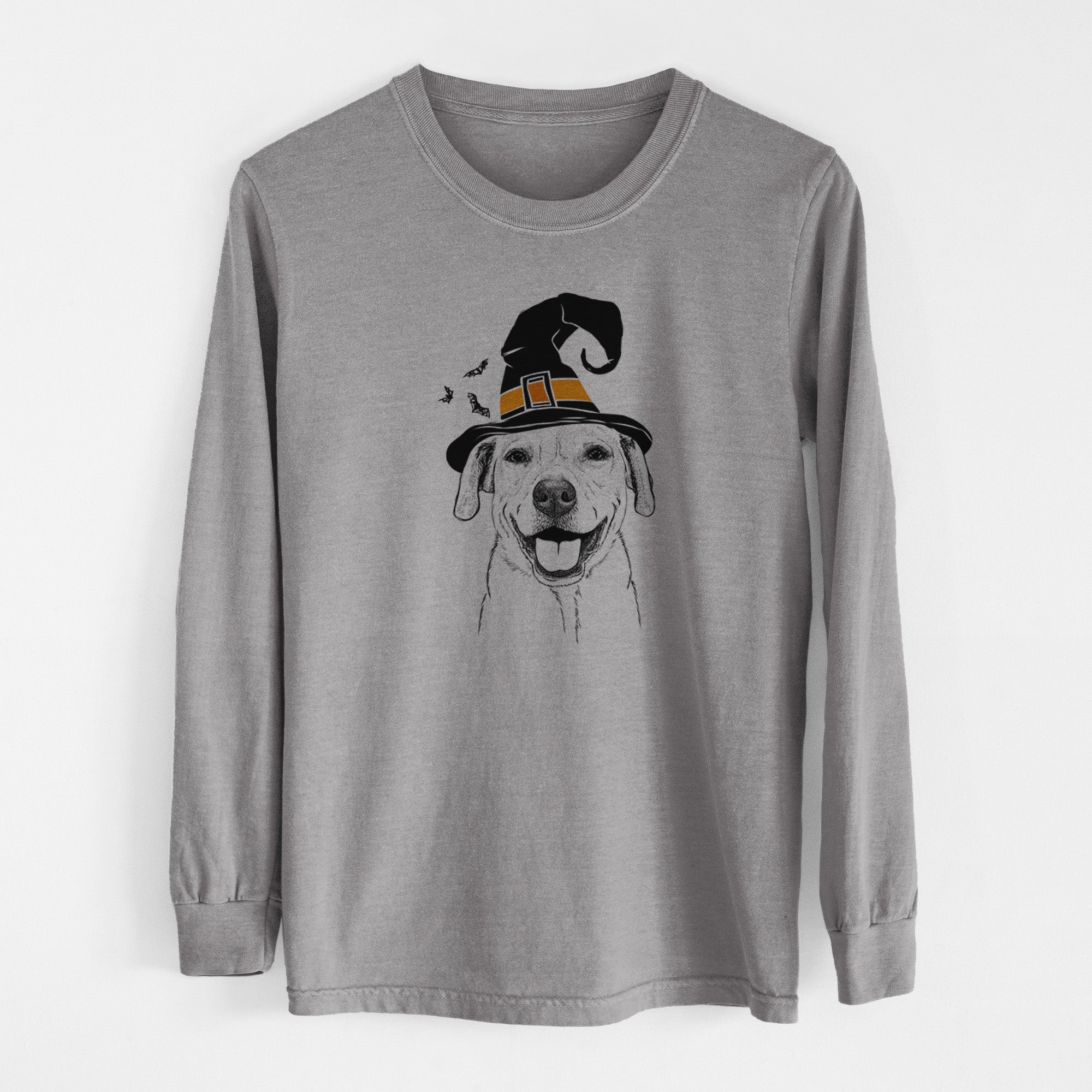 Witch Ernie the Mixed Breed - Men's Heavyweight 100% Cotton Long Sleeve