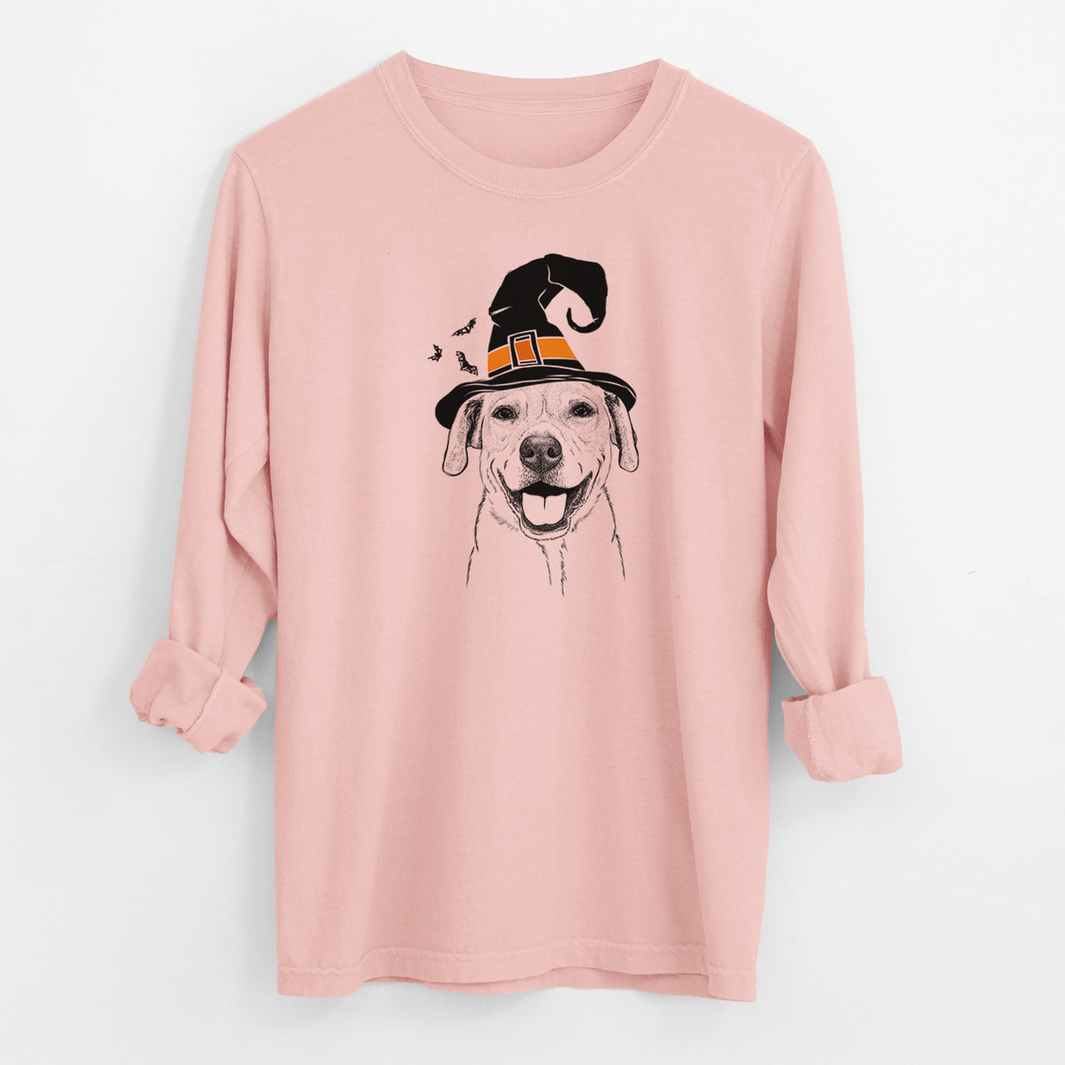 Witch Ernie the Mixed Breed - Men's Heavyweight 100% Cotton Long Sleeve