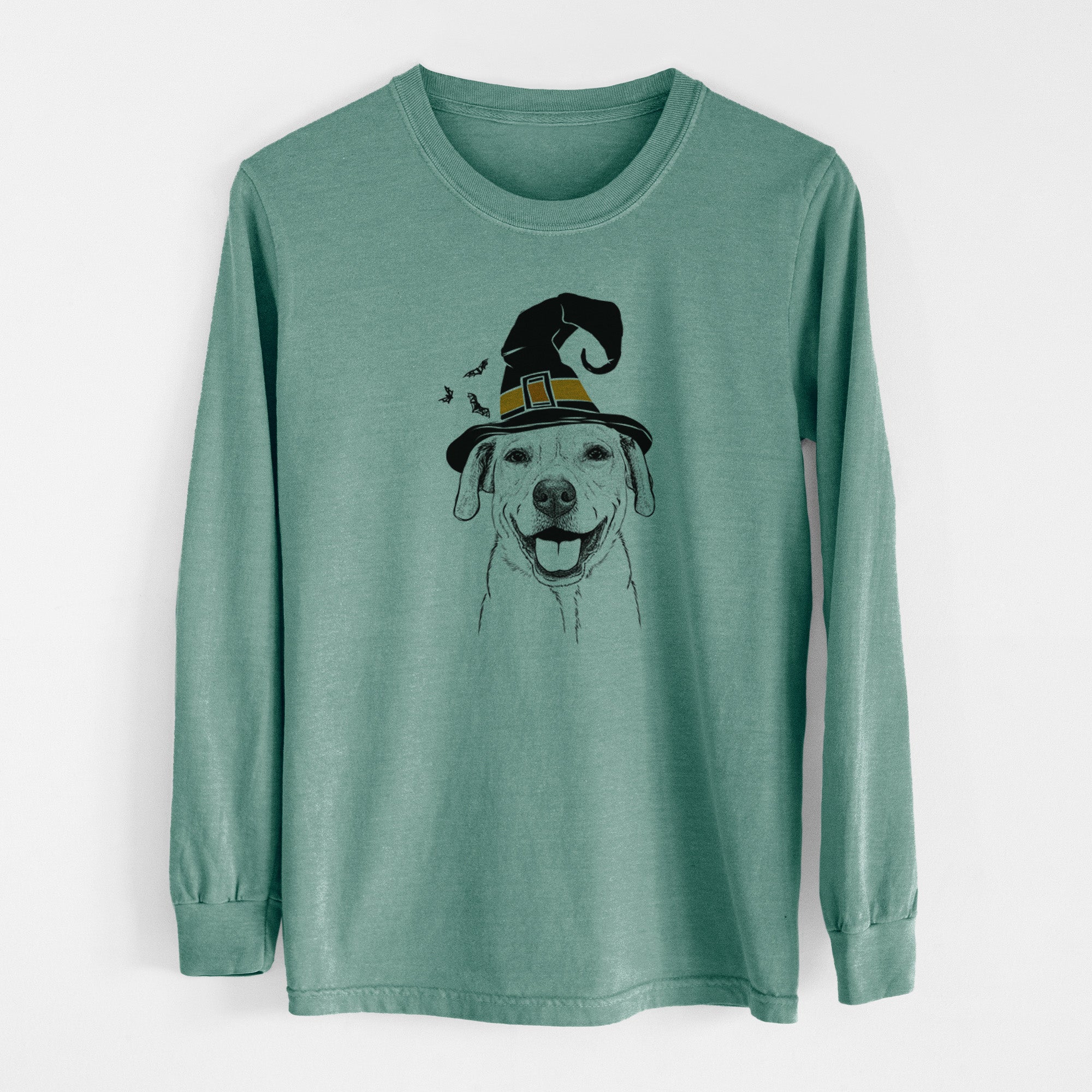 Witch Ernie the Mixed Breed - Men's Heavyweight 100% Cotton Long Sleeve
