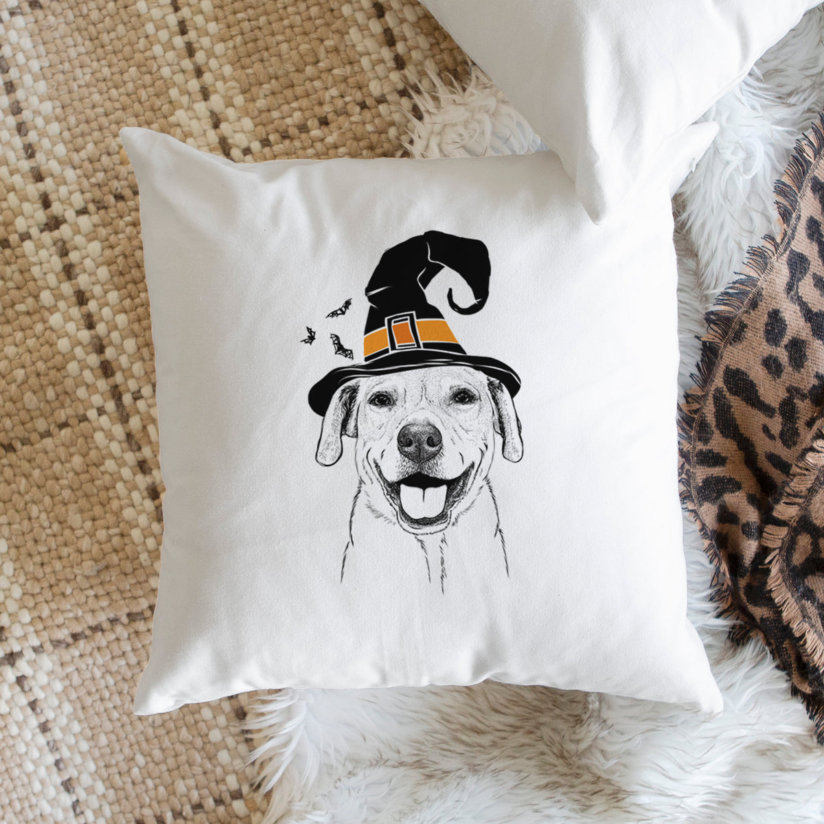 Ernie the Mixed Breed - Throw Pillow Cover