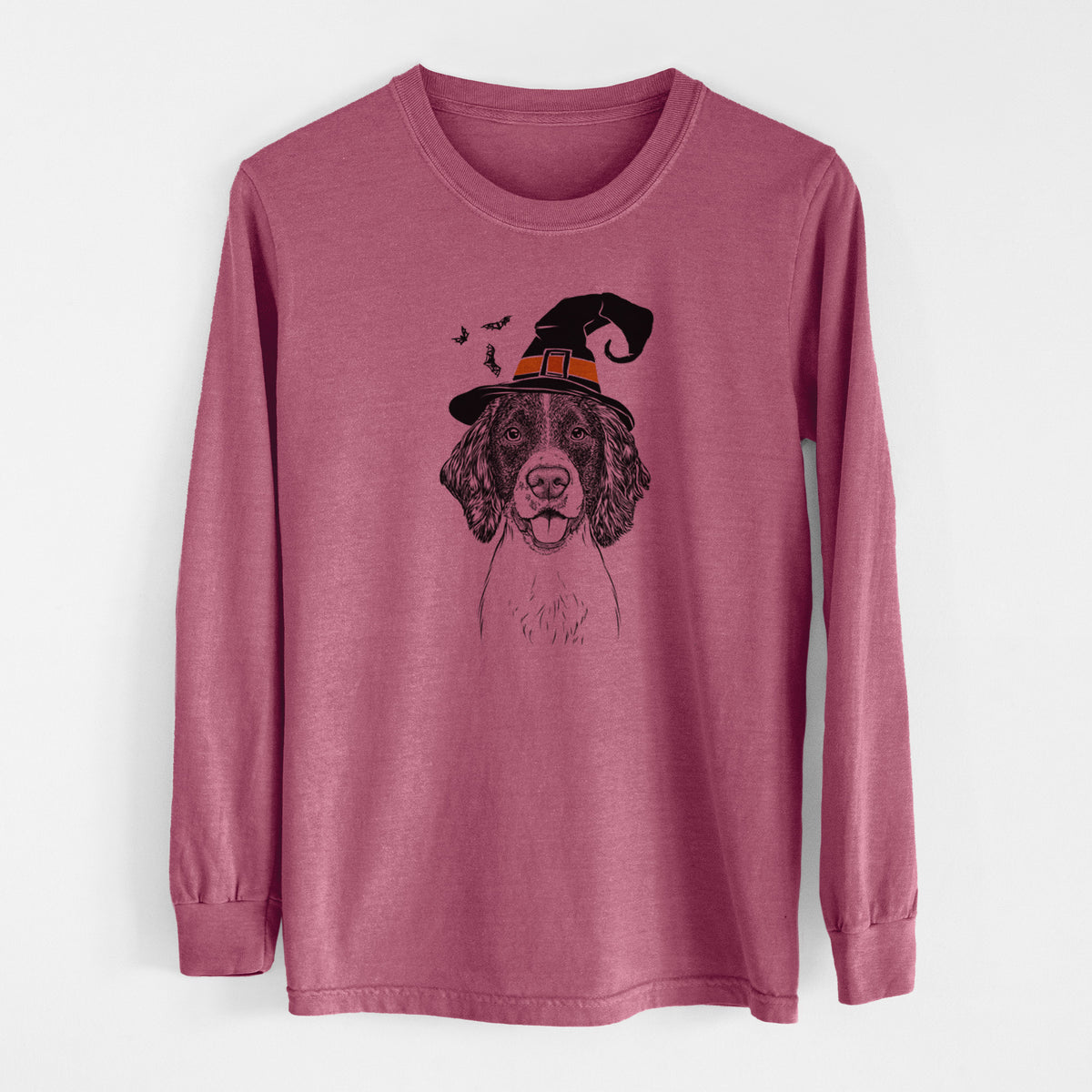 Witch Ever the English Springer Spaniel - Men's Heavyweight 100% Cotton Long Sleeve