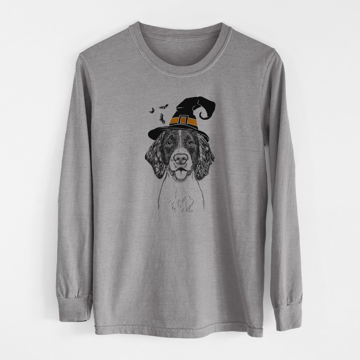 Witch Ever the English Springer Spaniel - Men's Heavyweight 100% Cotton Long Sleeve