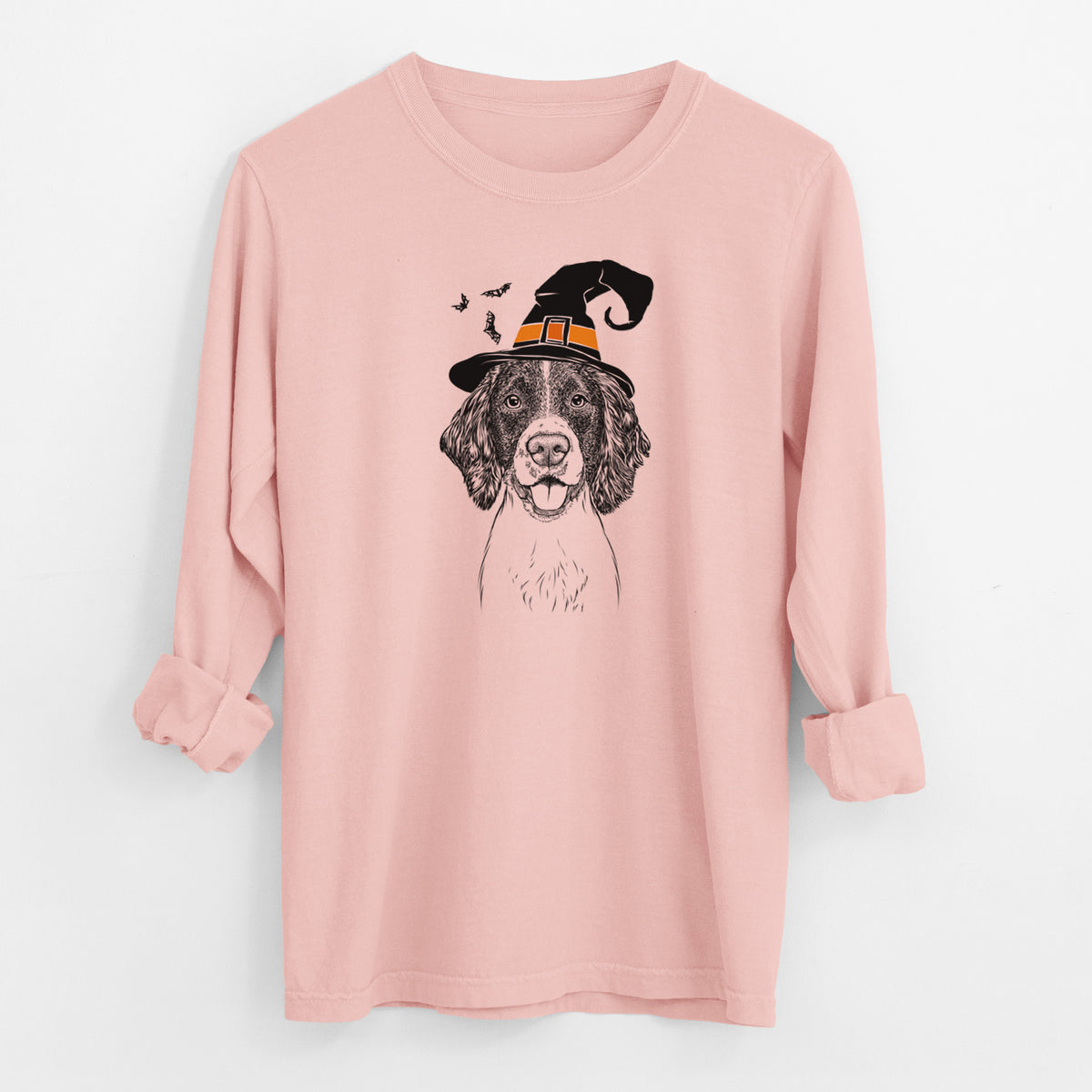 Witch Ever the English Springer Spaniel - Men's Heavyweight 100% Cotton Long Sleeve