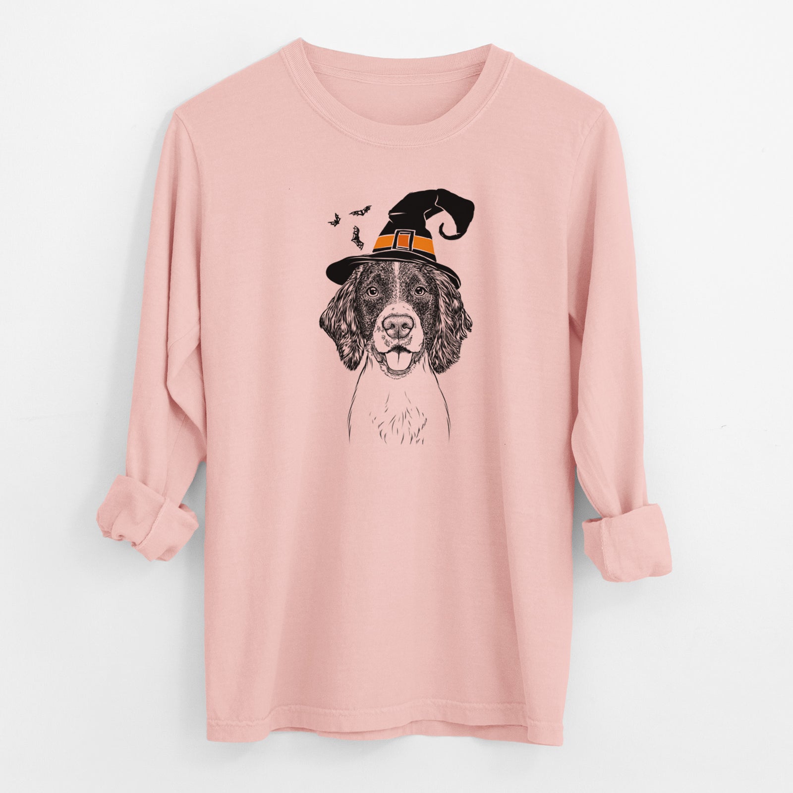 Witch Ever the English Springer Spaniel - Men's Heavyweight 100% Cotton Long Sleeve