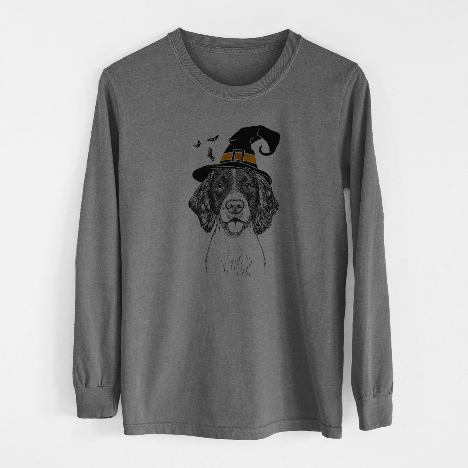 Witch Ever the English Springer Spaniel - Men's Heavyweight 100% Cotton Long Sleeve