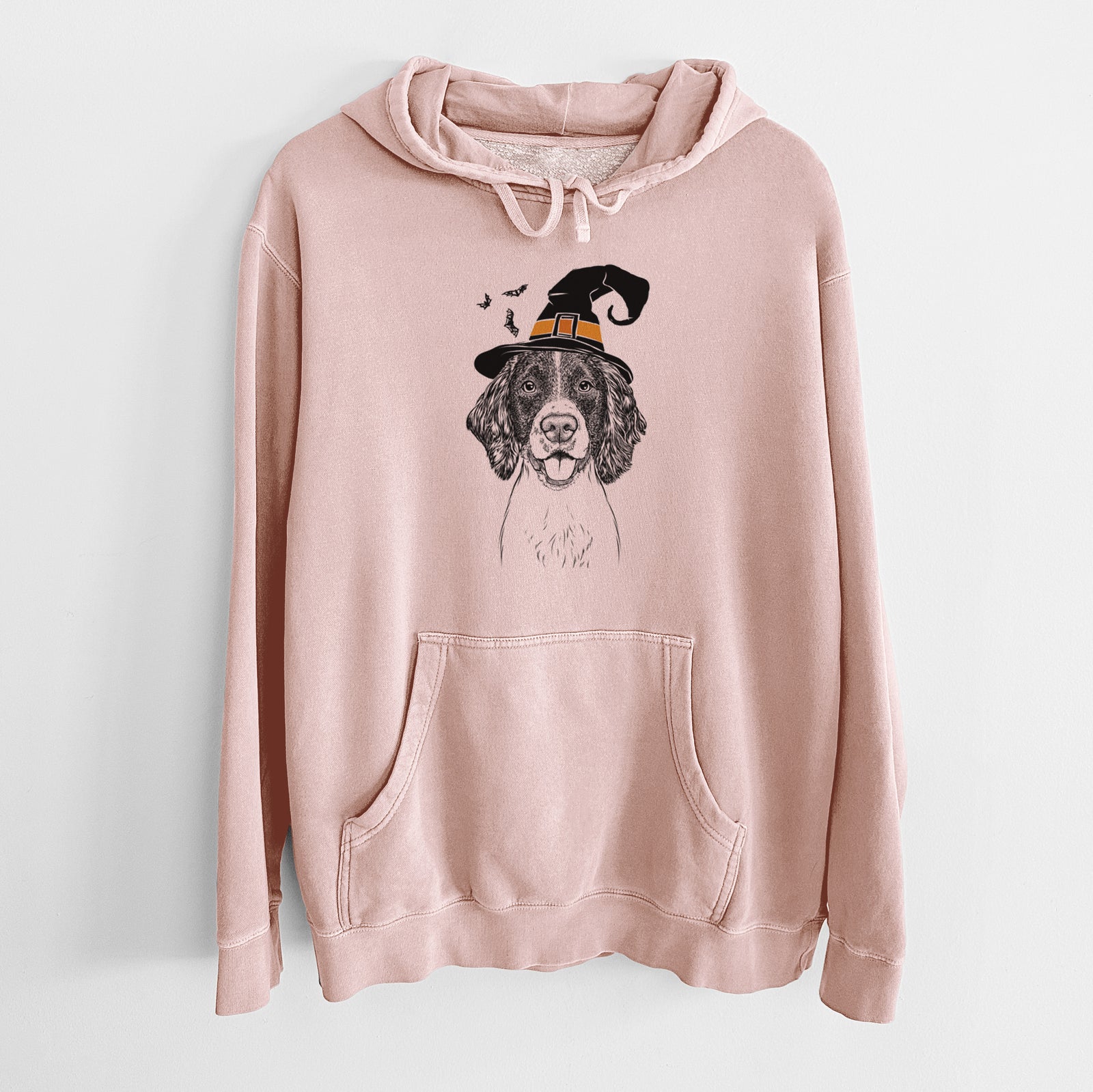 Witch Ever the English Springer Spaniel - Unisex Pigment Dyed Hoodie