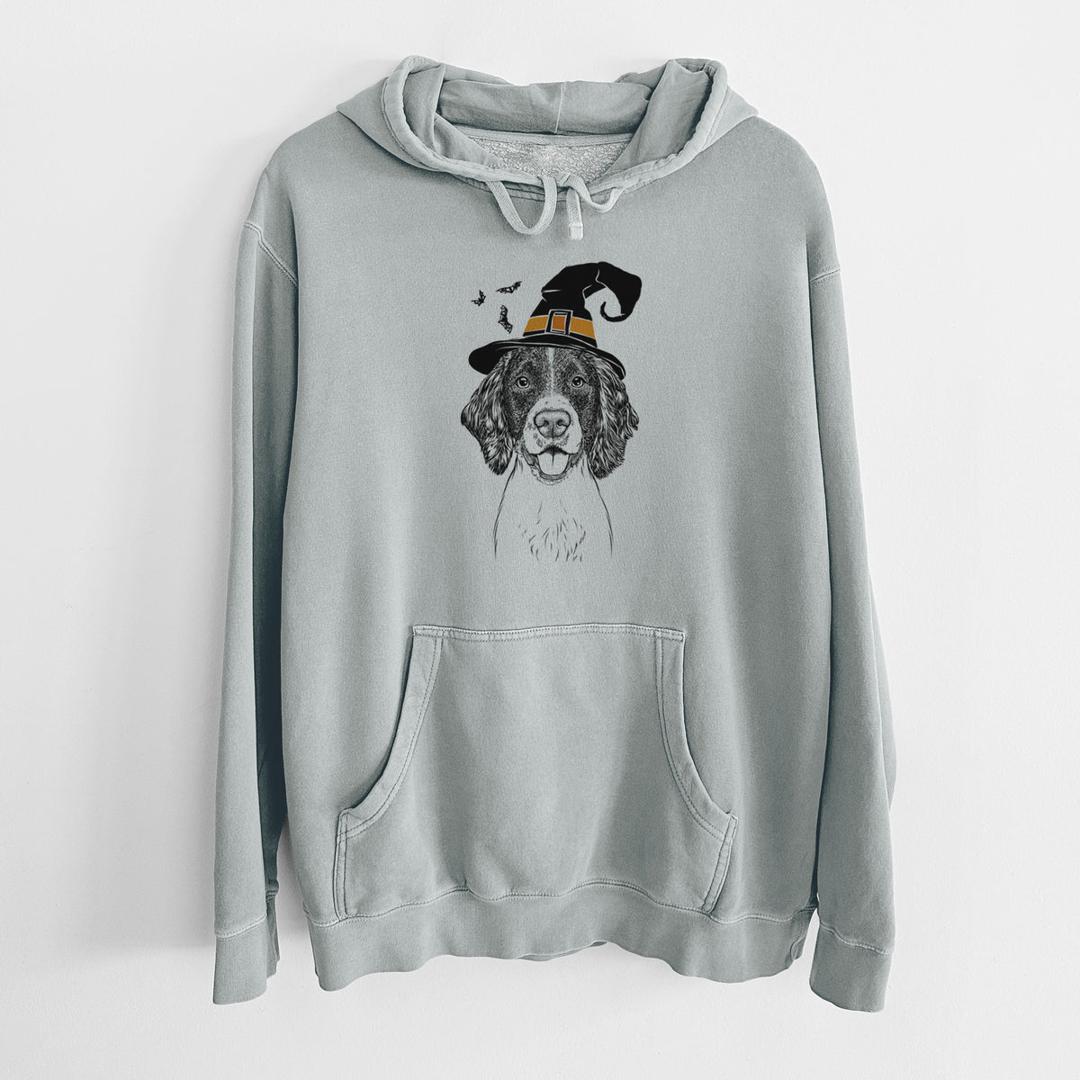 Witch Ever the English Springer Spaniel - Unisex Pigment Dyed Hoodie