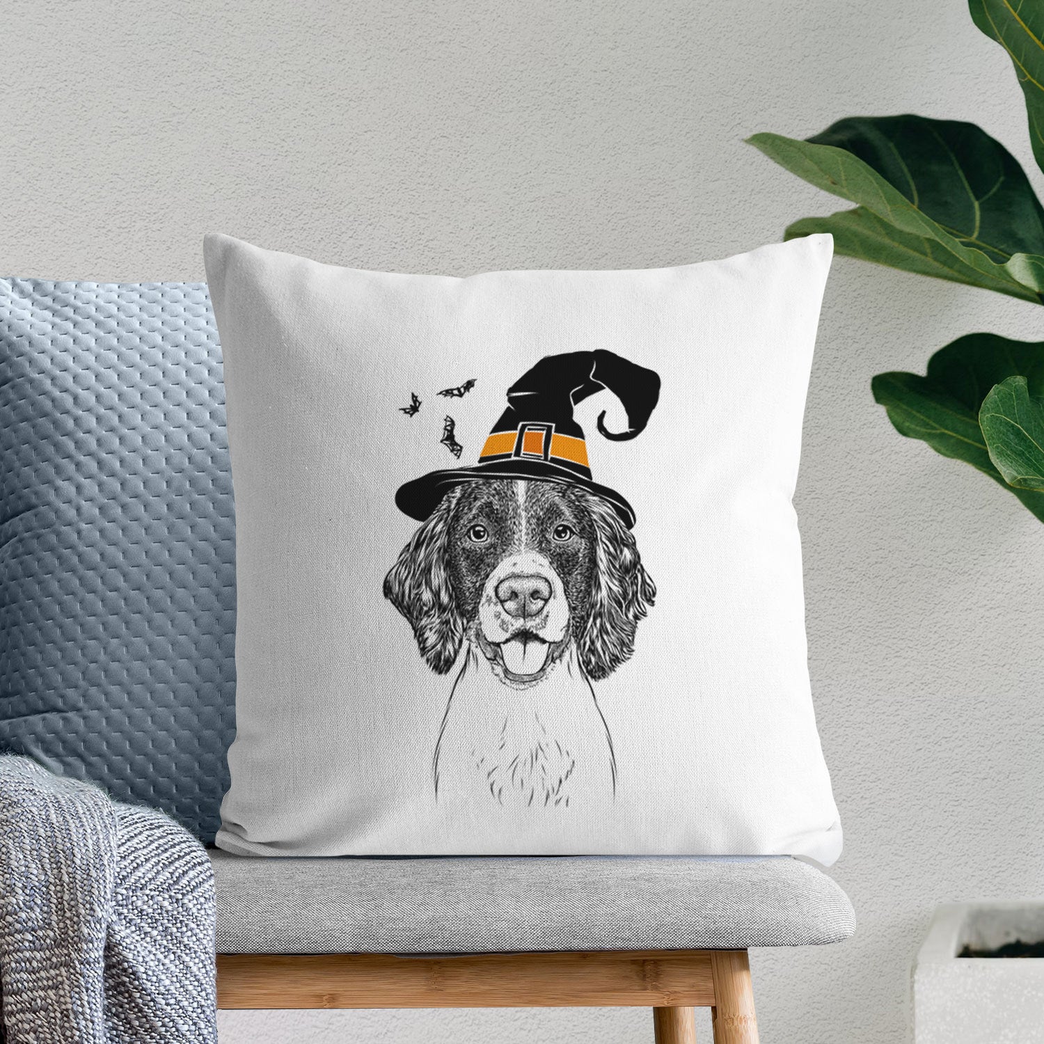 Ever the English Springer Spaniel - Throw Pillow Cover