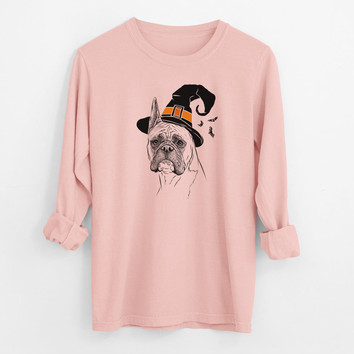 Witch Ezra the Boxer - Men's Heavyweight 100% Cotton Long Sleeve