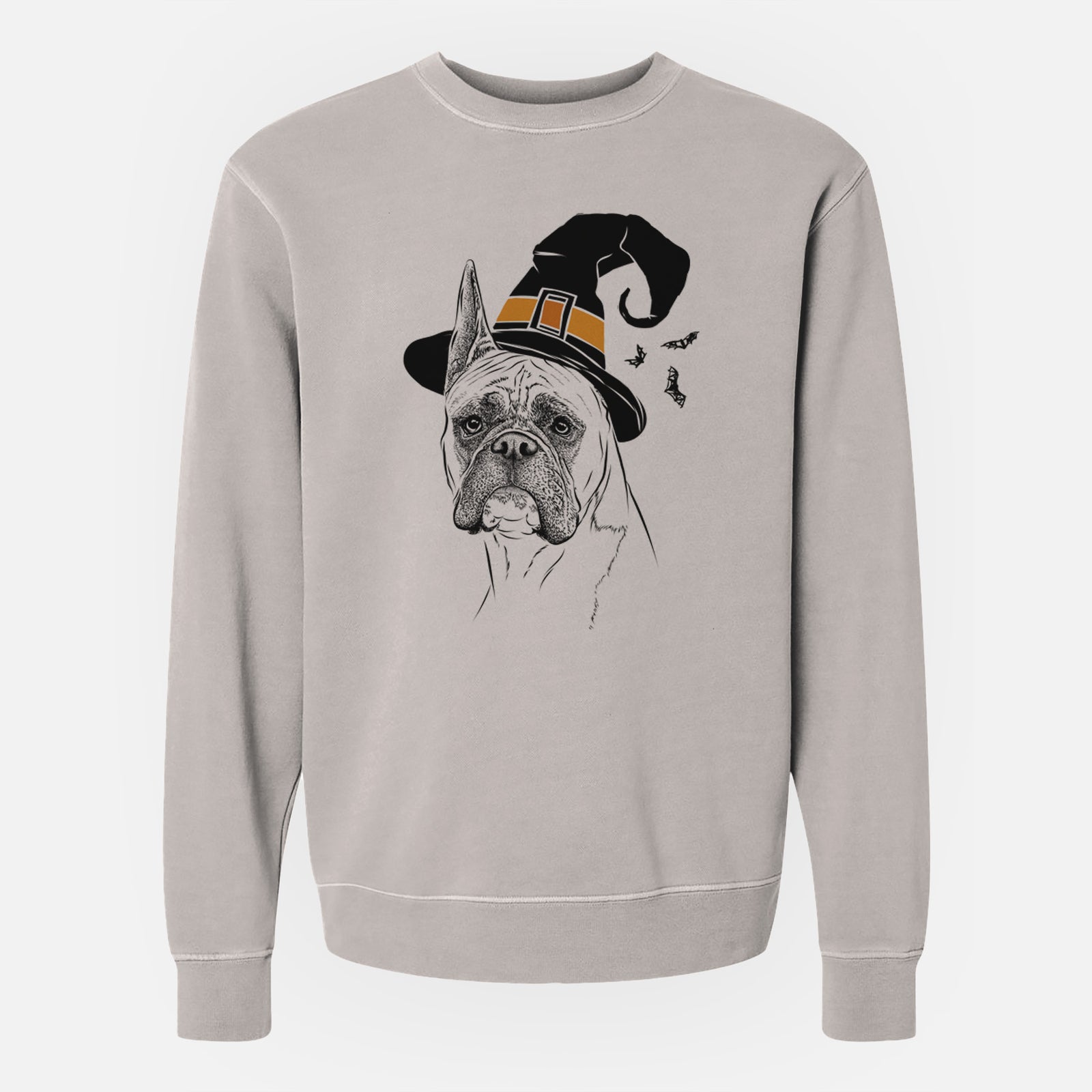 Witch Ezra the Boxer - Unisex Pigment Dyed Crew Sweatshirt