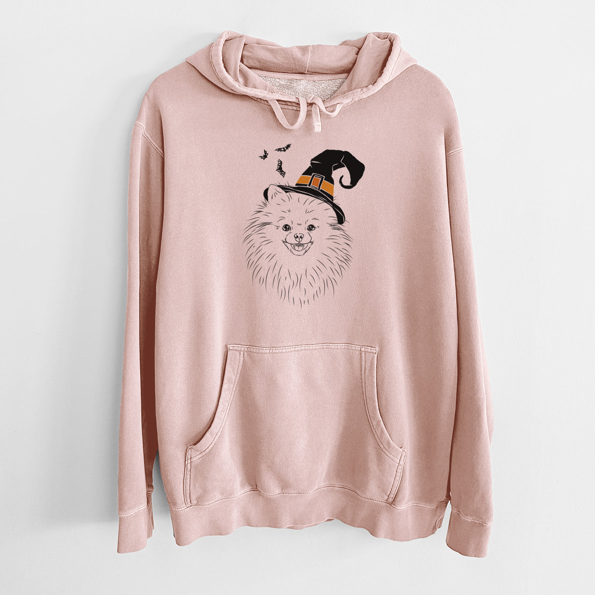 Witch Finn the Pomeranian - Unisex Pigment Dyed Hoodie