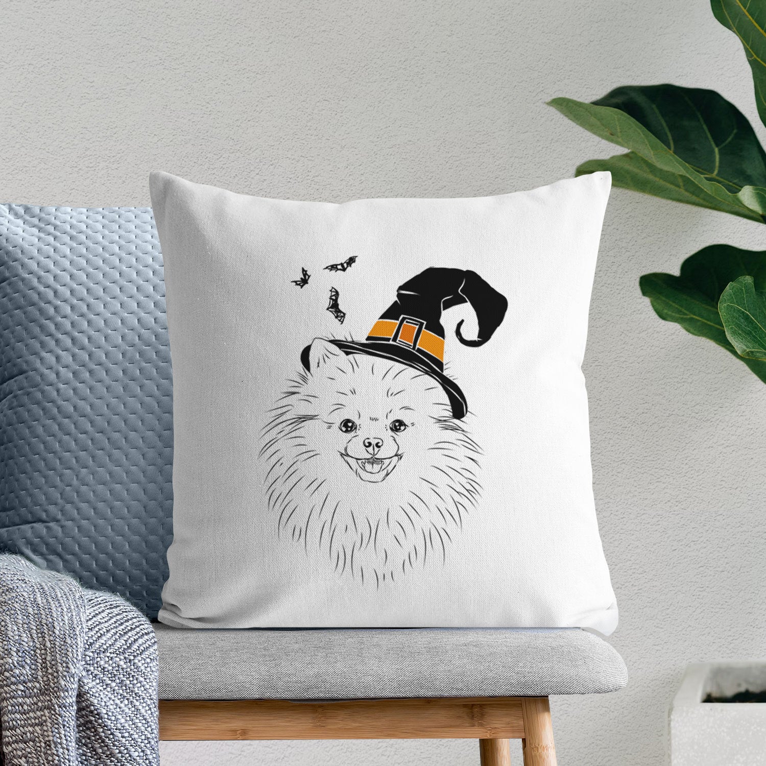 Finn the Pomeranian - Throw Pillow Cover