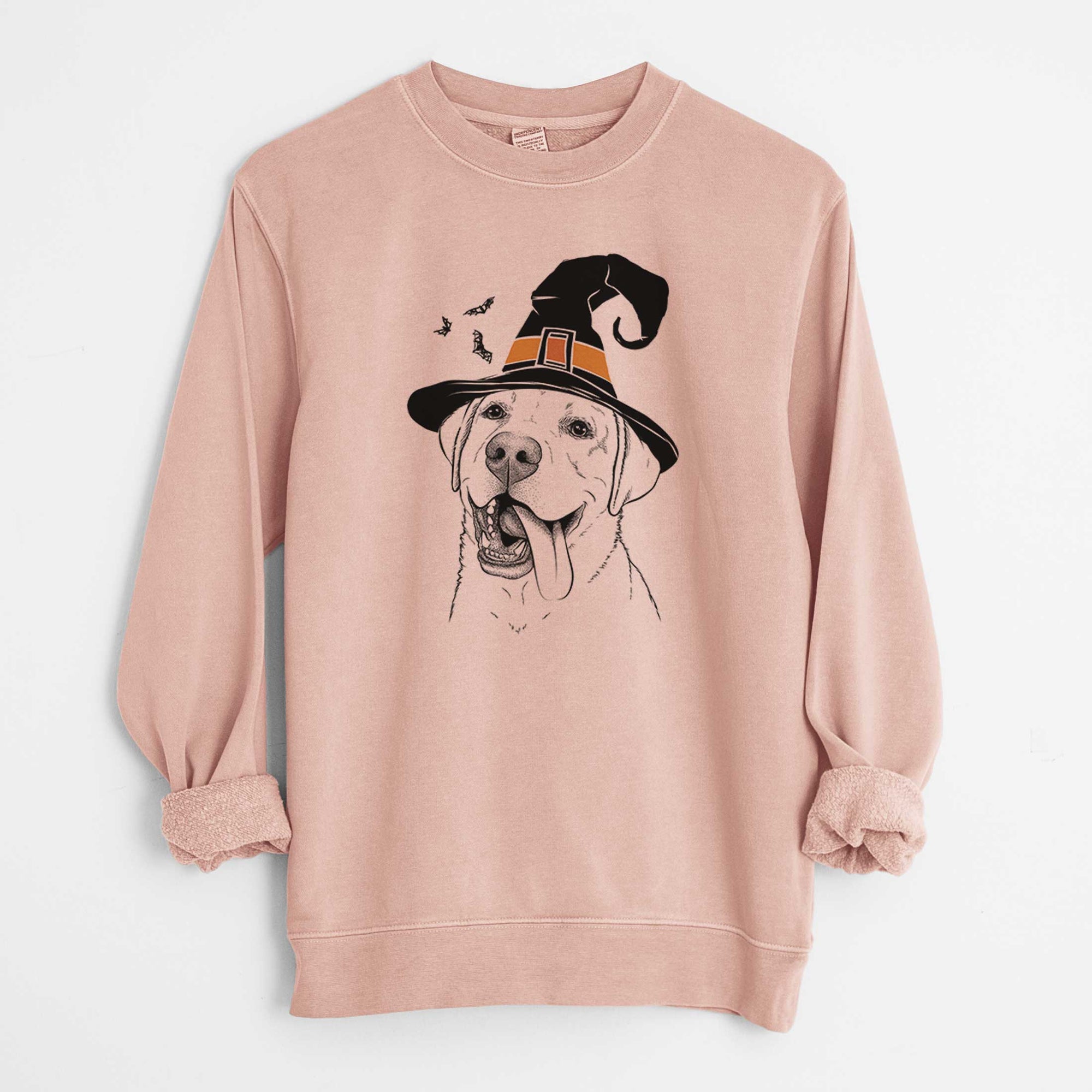 Witch Finn the Labrador Retriever - Unisex Pigment Dyed Crew Sweatshirt