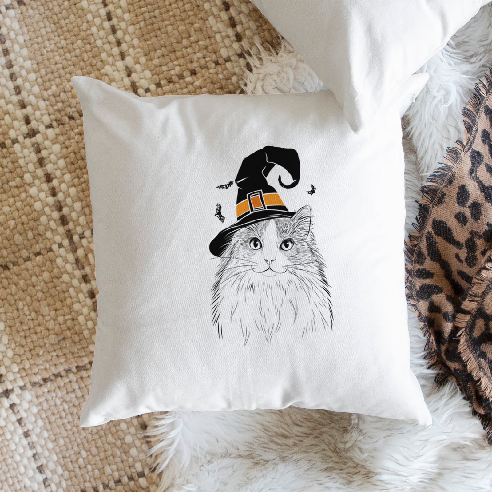 Fiona the Ragdoll Cat - Throw Pillow Cover