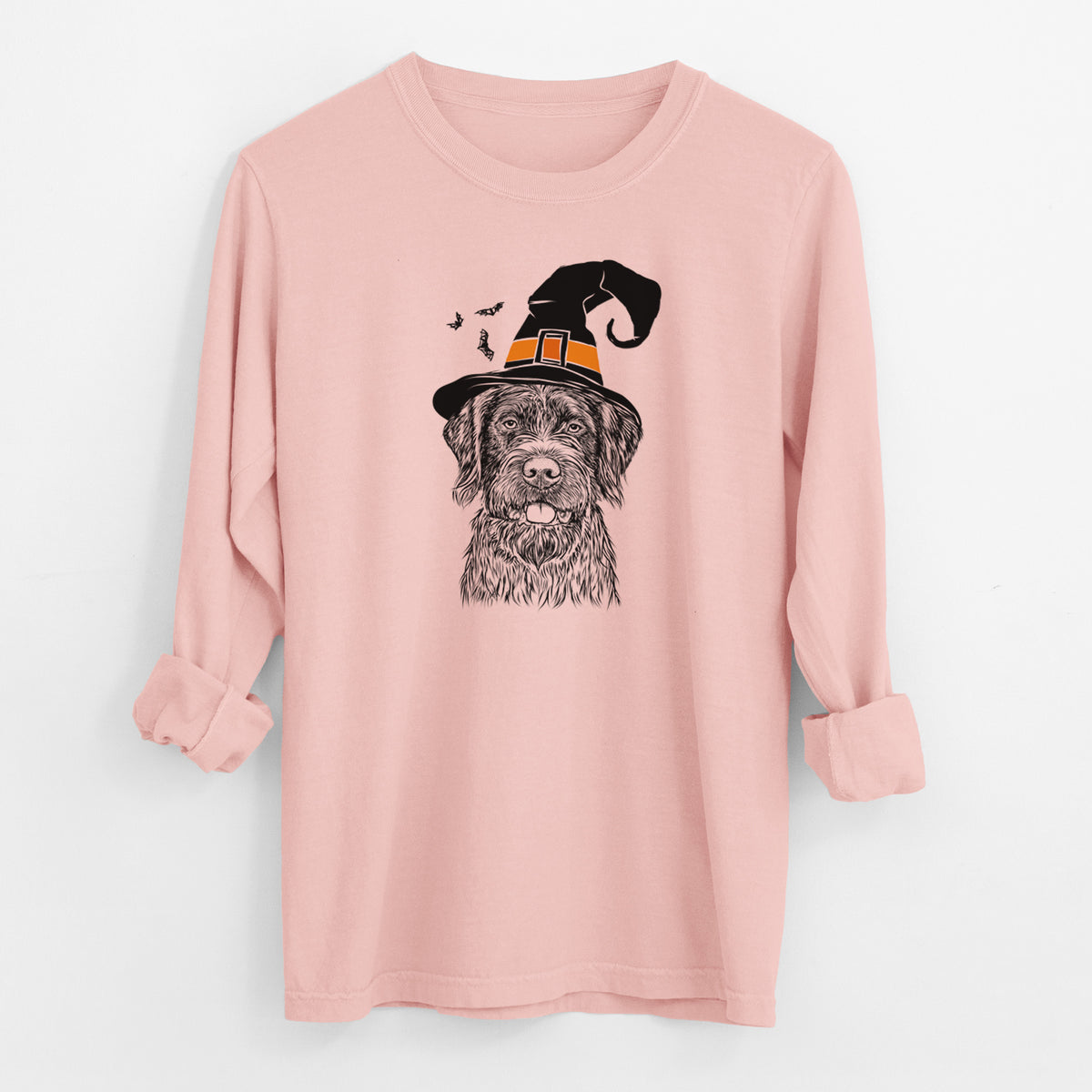 Witch Fletcher the Wirehaired Pointing Griffon - Men's Heavyweight 100% Cotton Long Sleeve