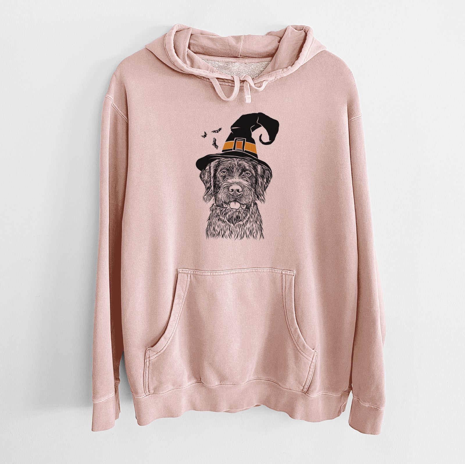 Witch Fletcher the Wirehaired Pointing Griffon - Unisex Pigment Dyed Hoodie